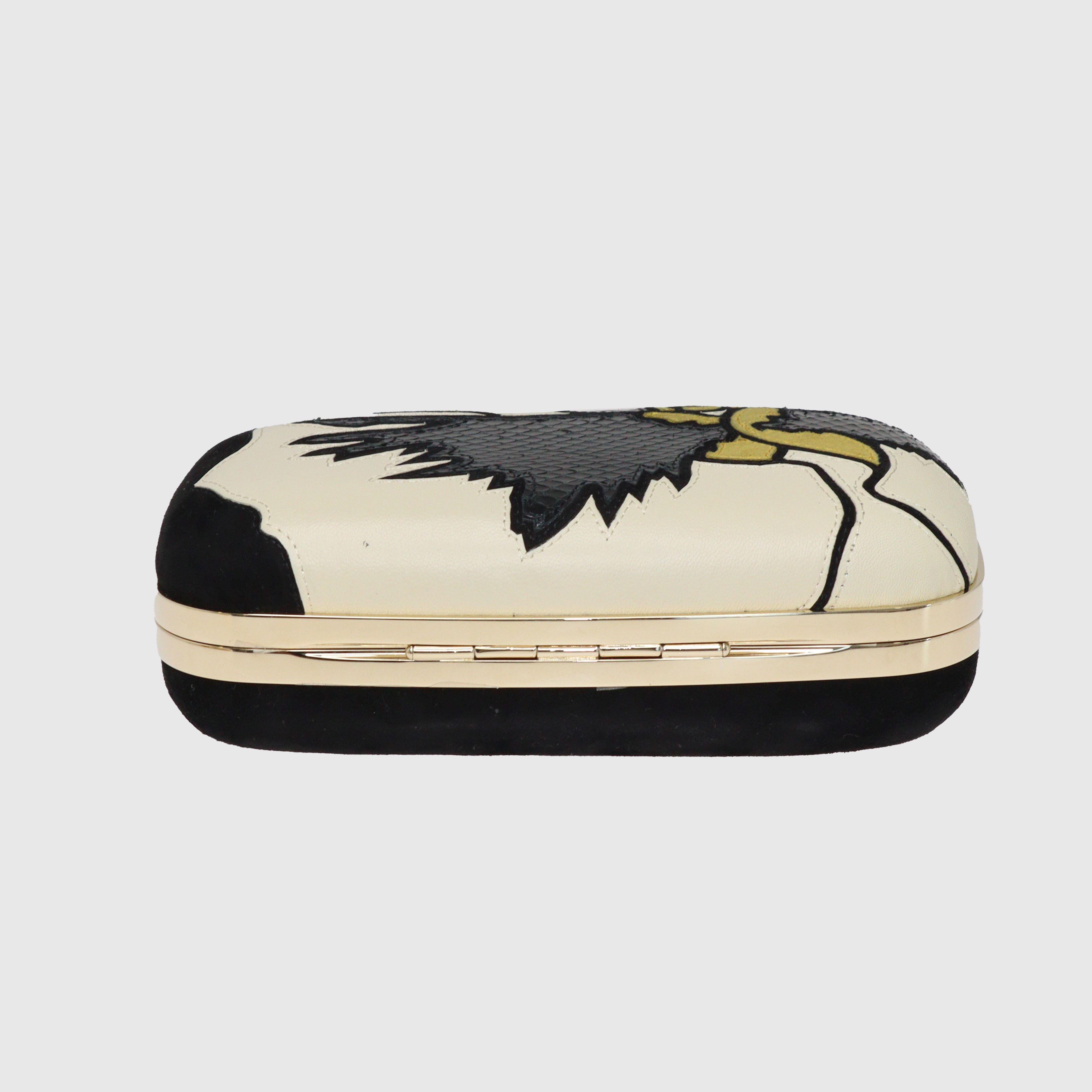 Multicolor Chained Evening Clutch Bag Bags Valentino