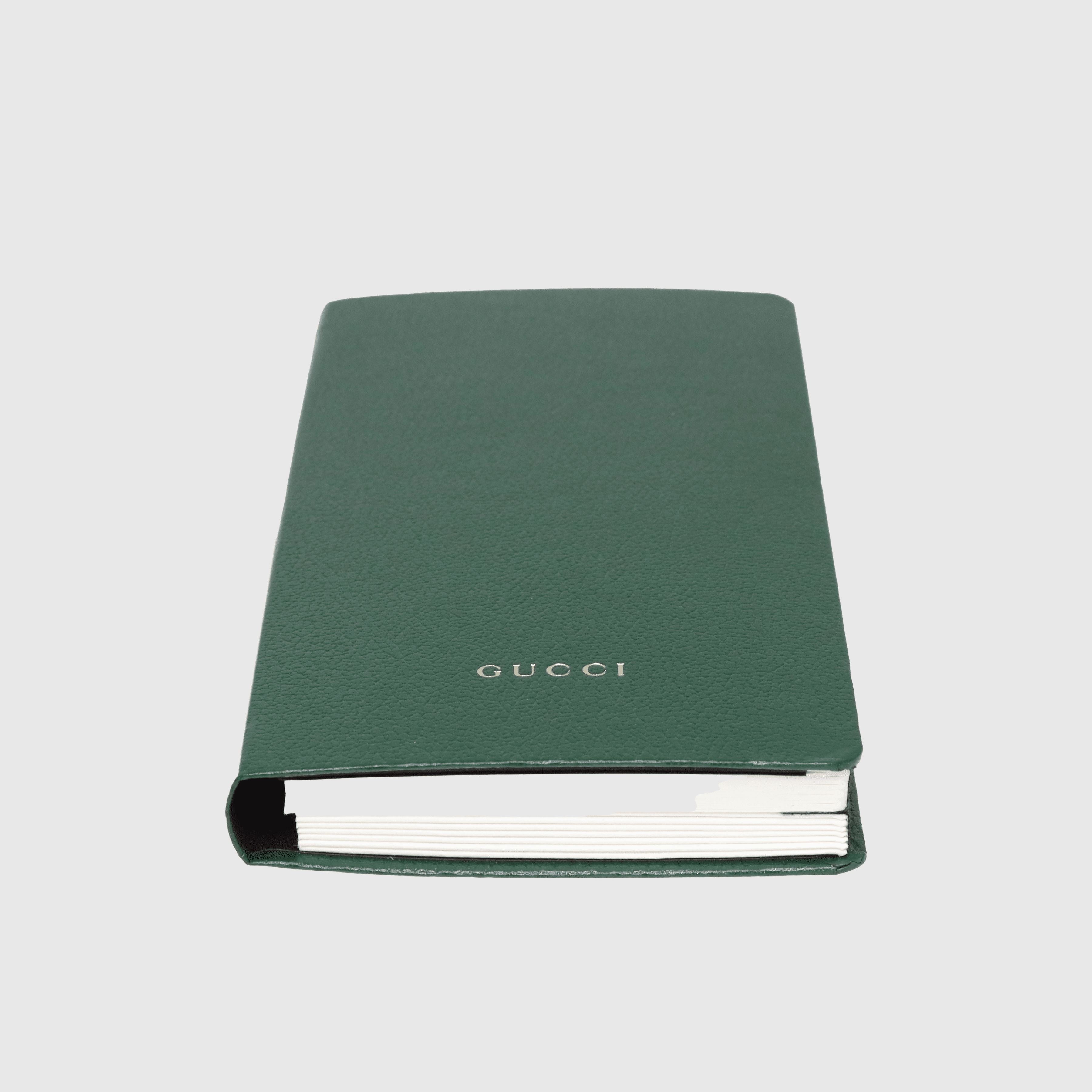 Green Notebook w/ Accordion Card Holder