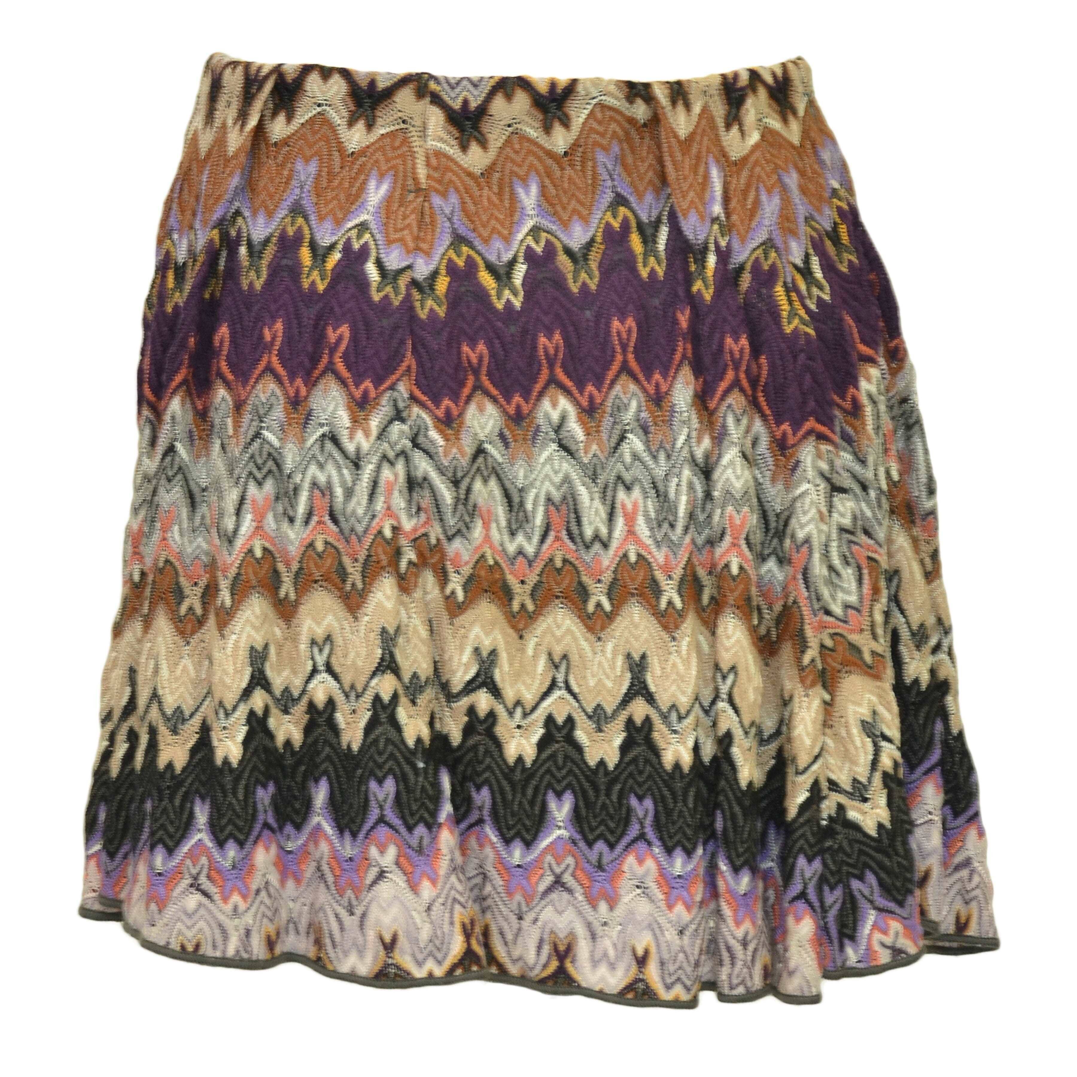 Multicolor Detail Design Mini Skirt
