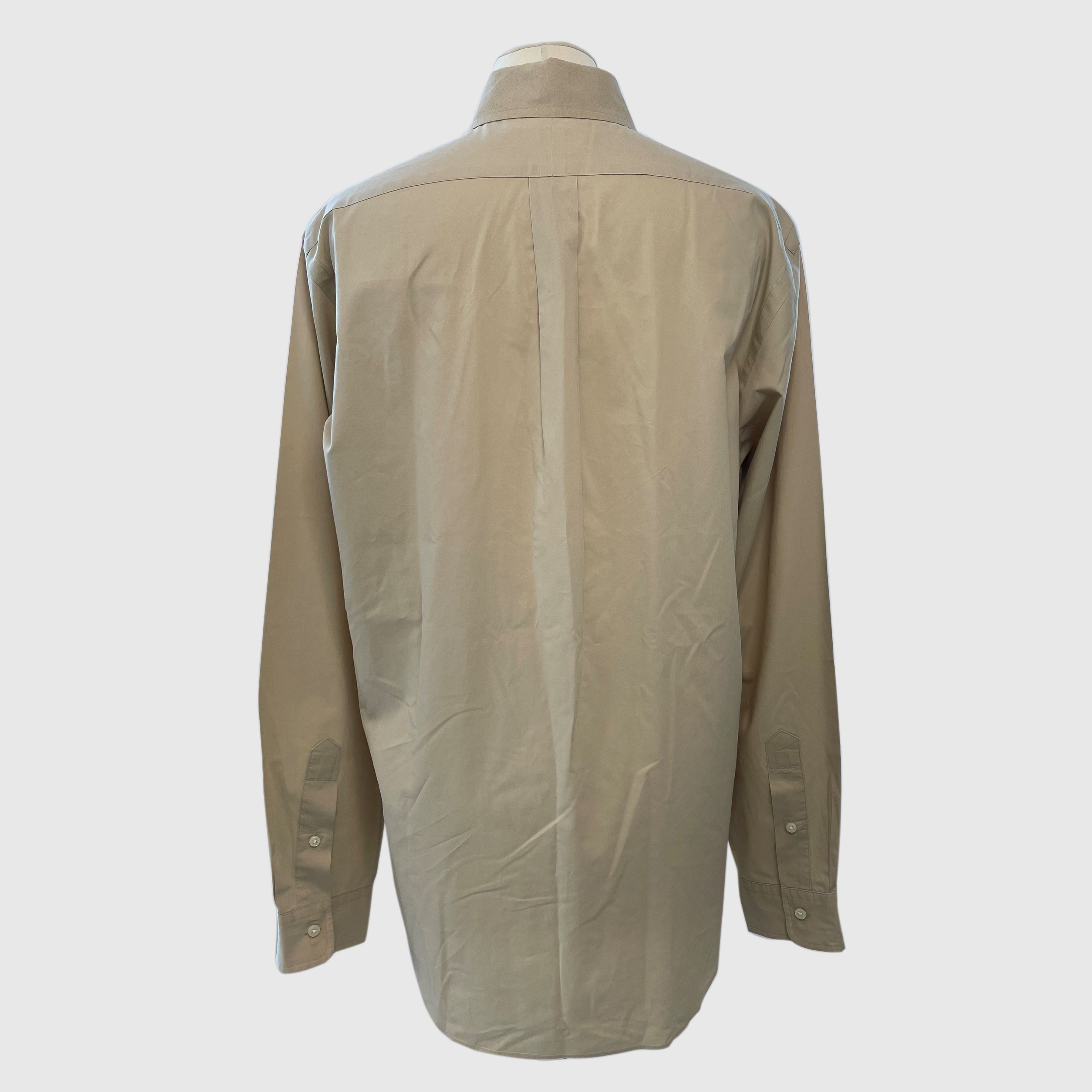 Beige Logo Embroidered Shirt Clothing Ralph Lauren 