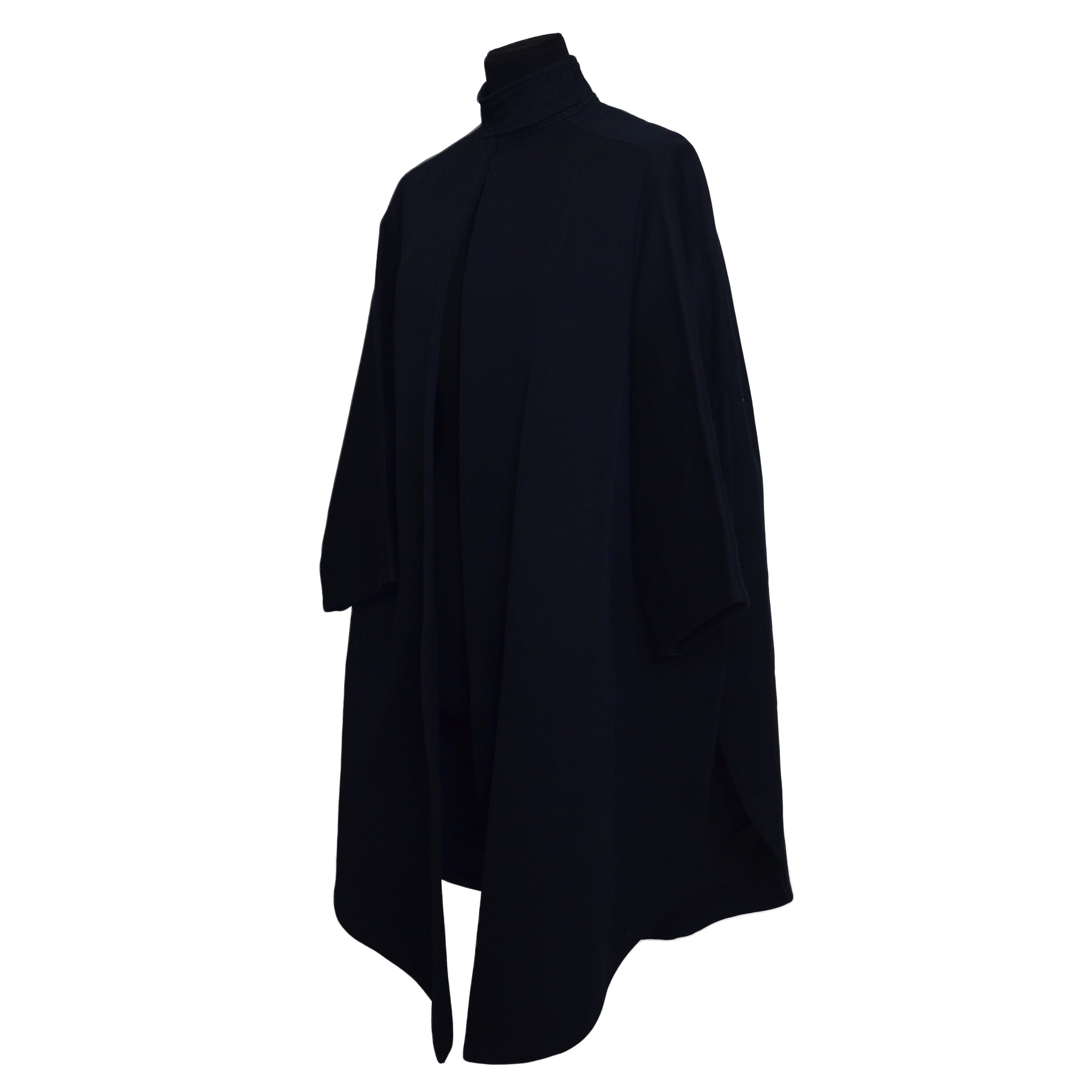 Navy Blue Oversized Riding Coat Clothing Christian Dior 