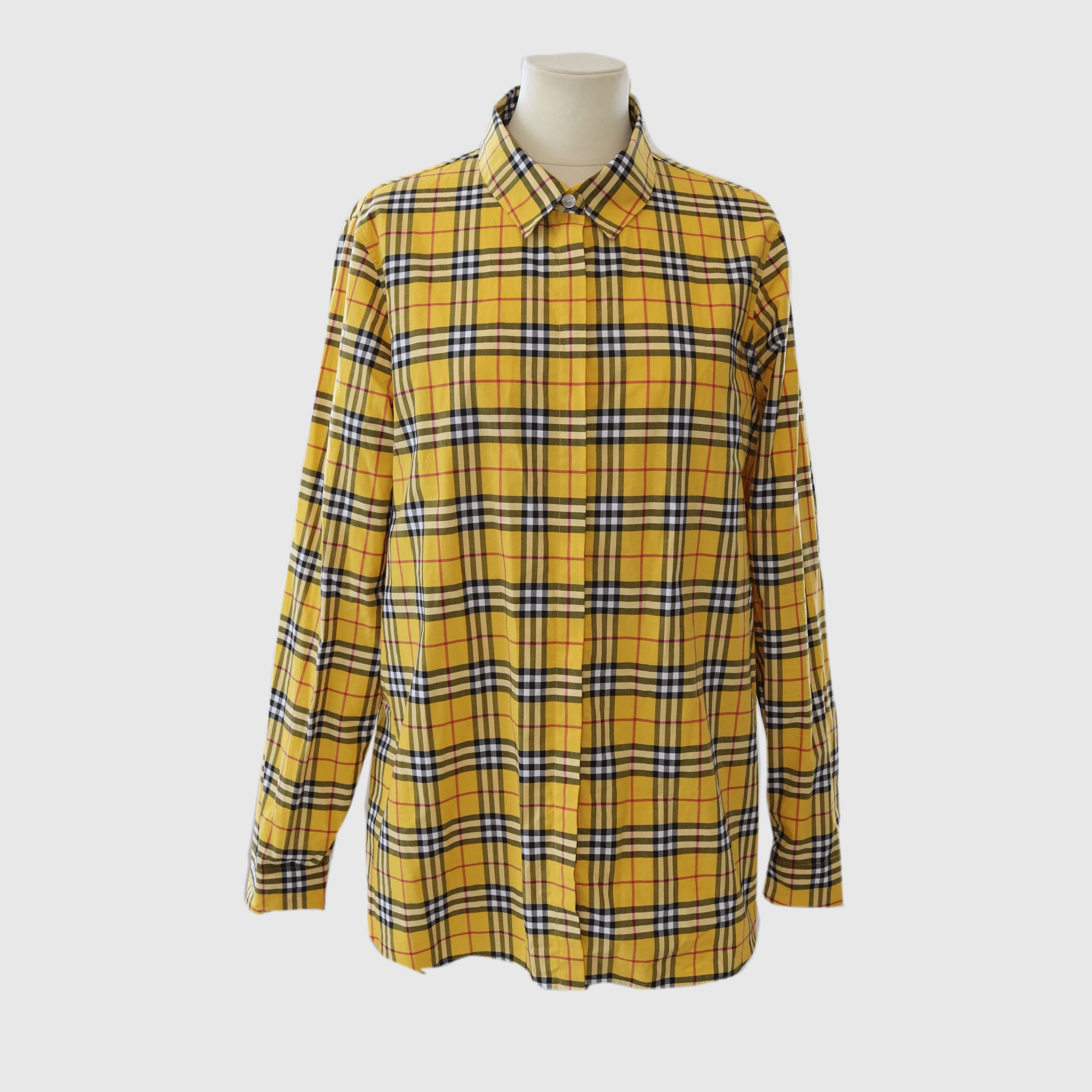 Yellow/Multicolor Checkered Shirt