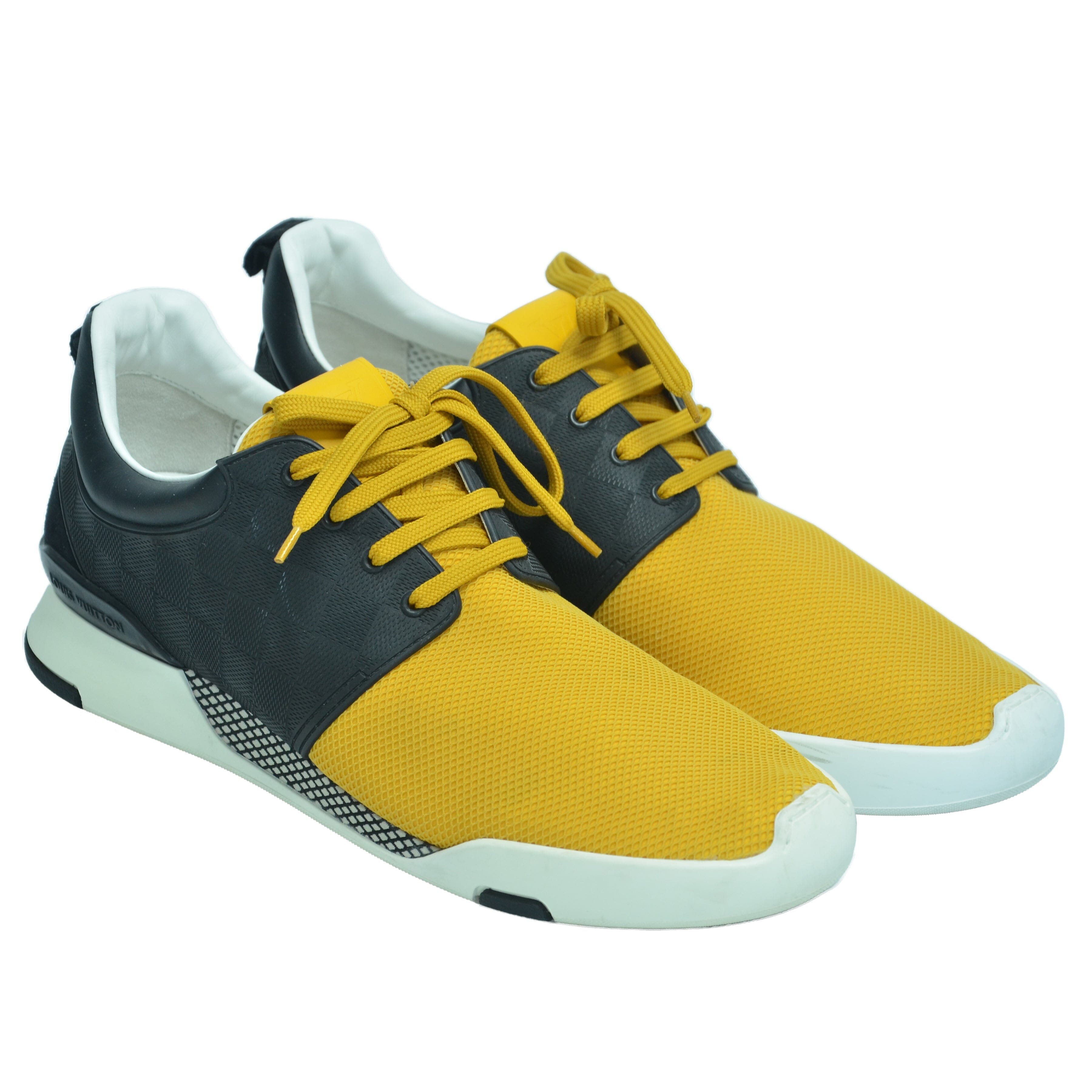 Yellow/Black Damier Fastlane Sneaker Shoes Louis Vuitton
