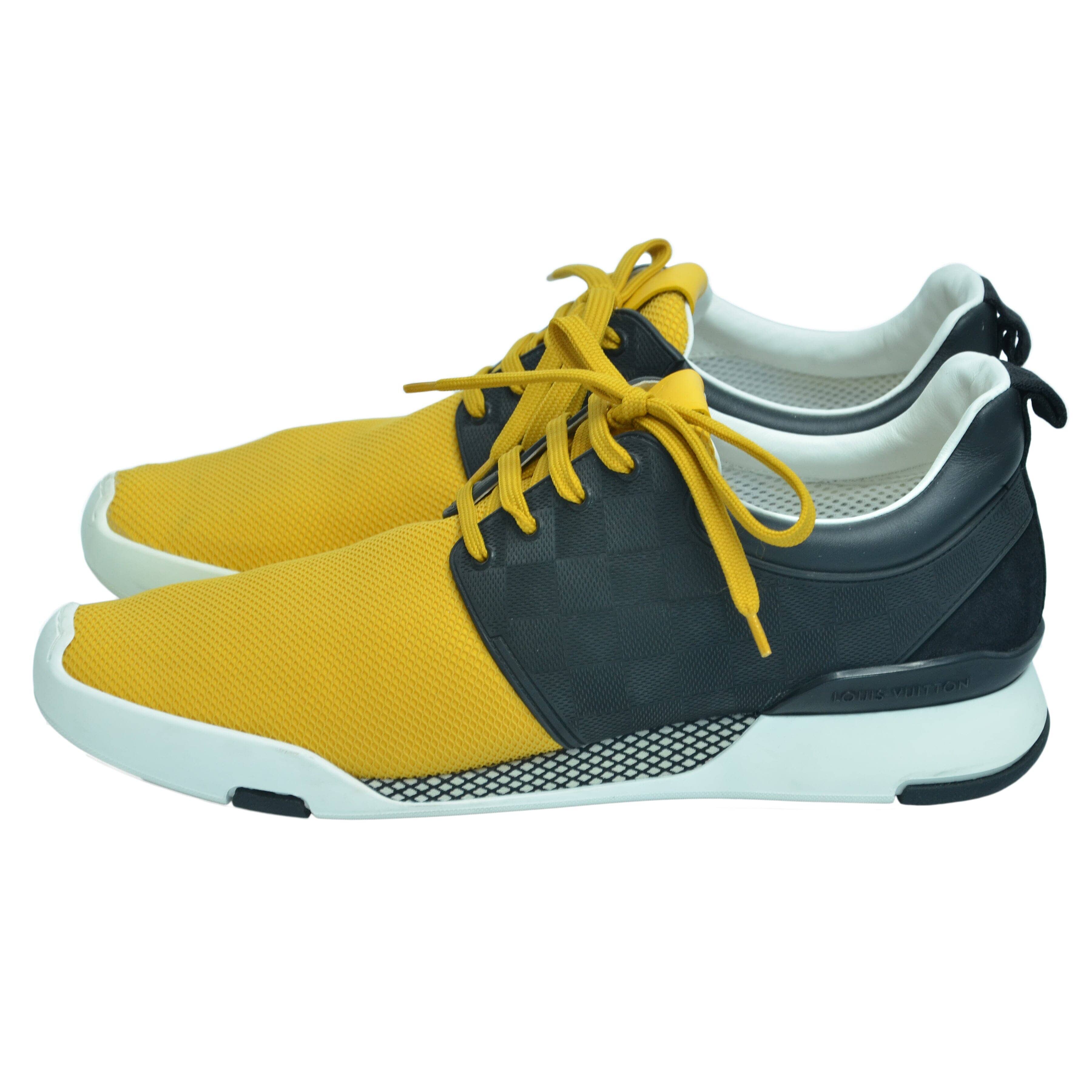 Yellow/Black Damier Fastlane Sneaker Shoes Louis Vuitton