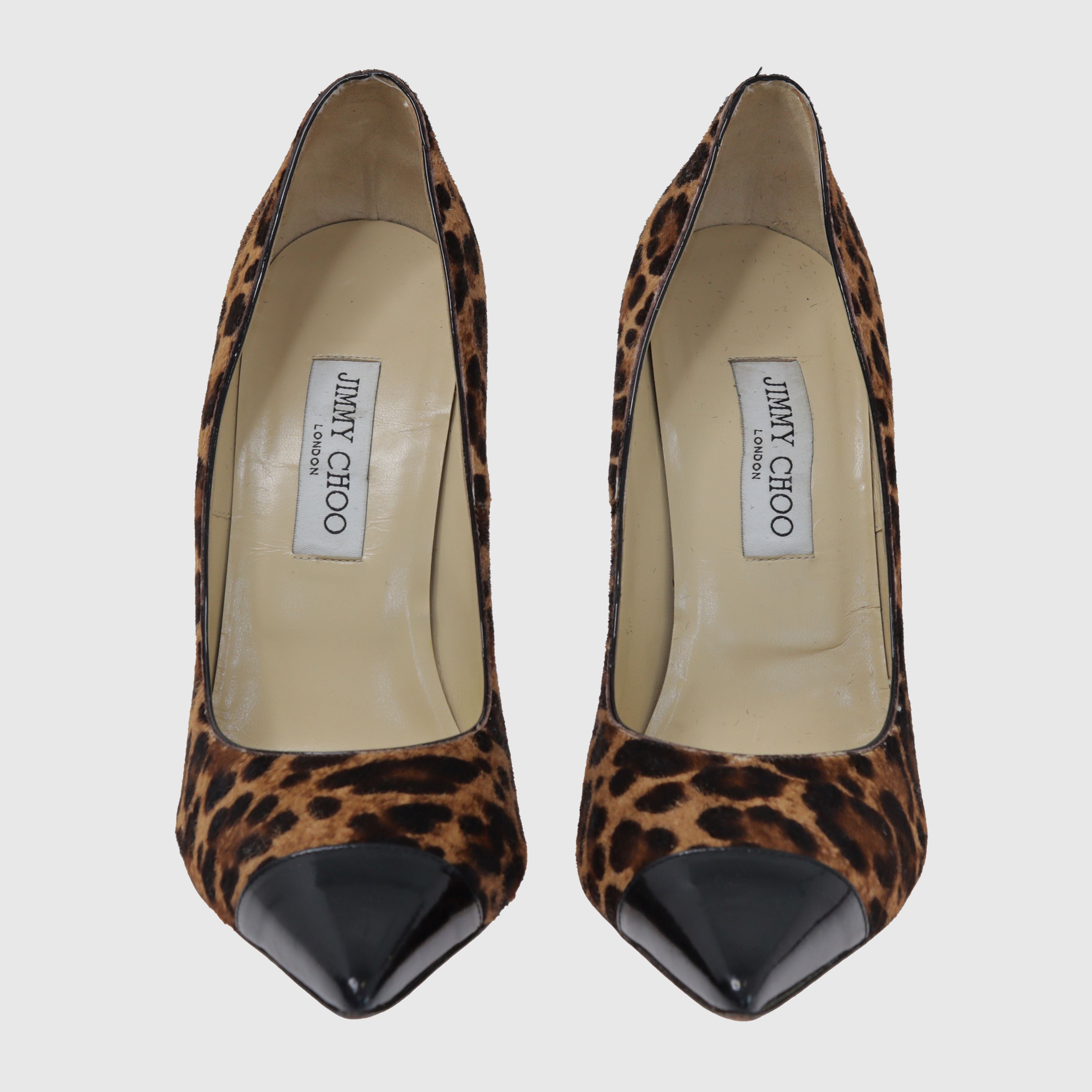 Brown Leopard Print Anouk Pumps Shoes Jimmy Choo 