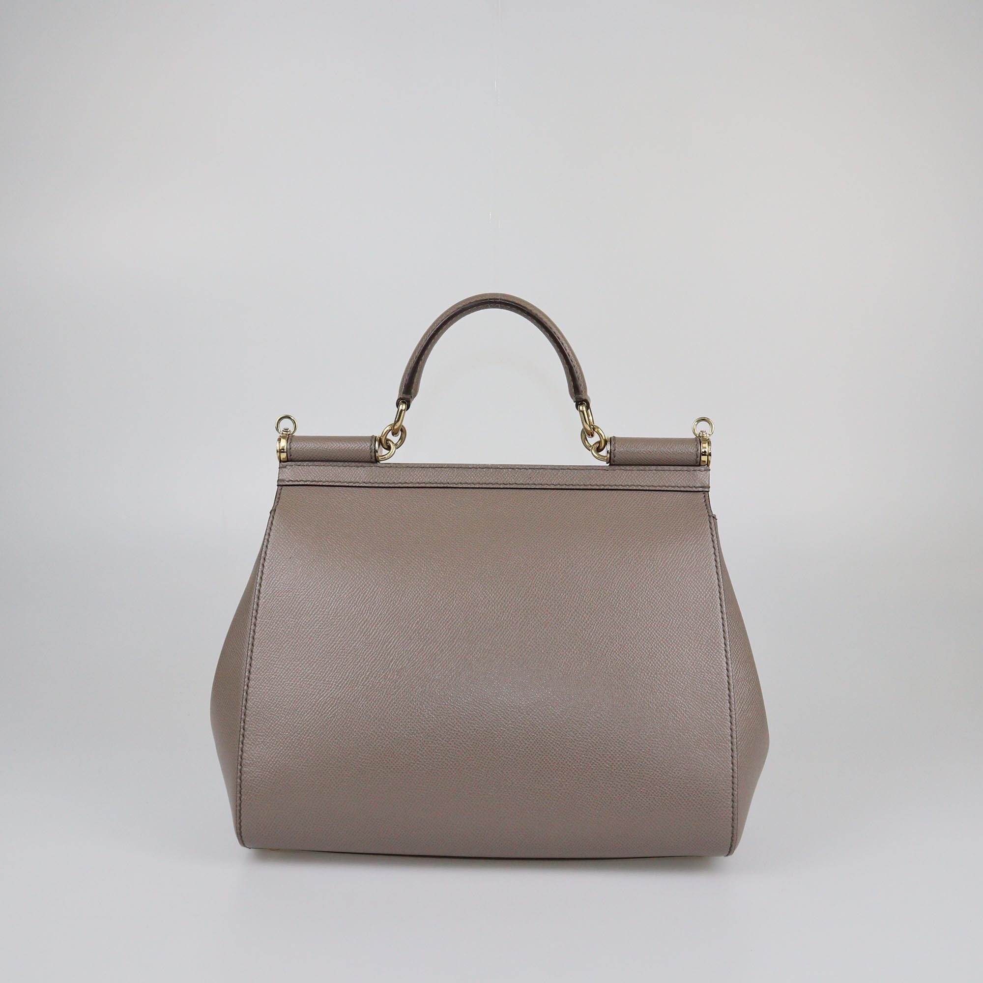 Dolce & Gabbana Grey Miss Sicily Top Handle Bag Womens Dolce & Gabbana