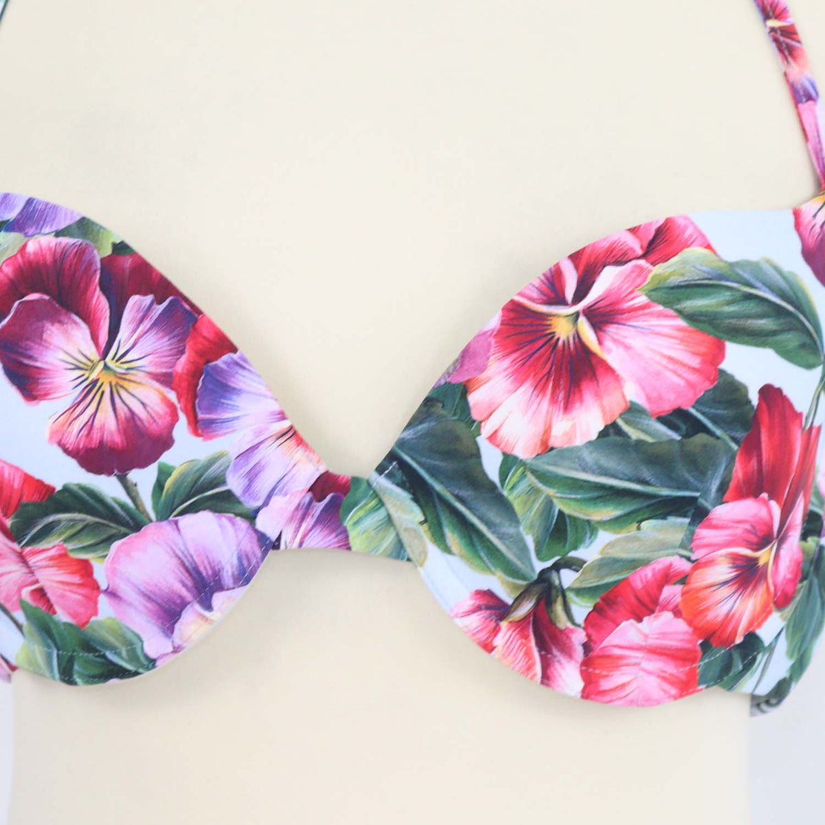 Dolce & Gabbana Multicolor Floral Print Bikini Set