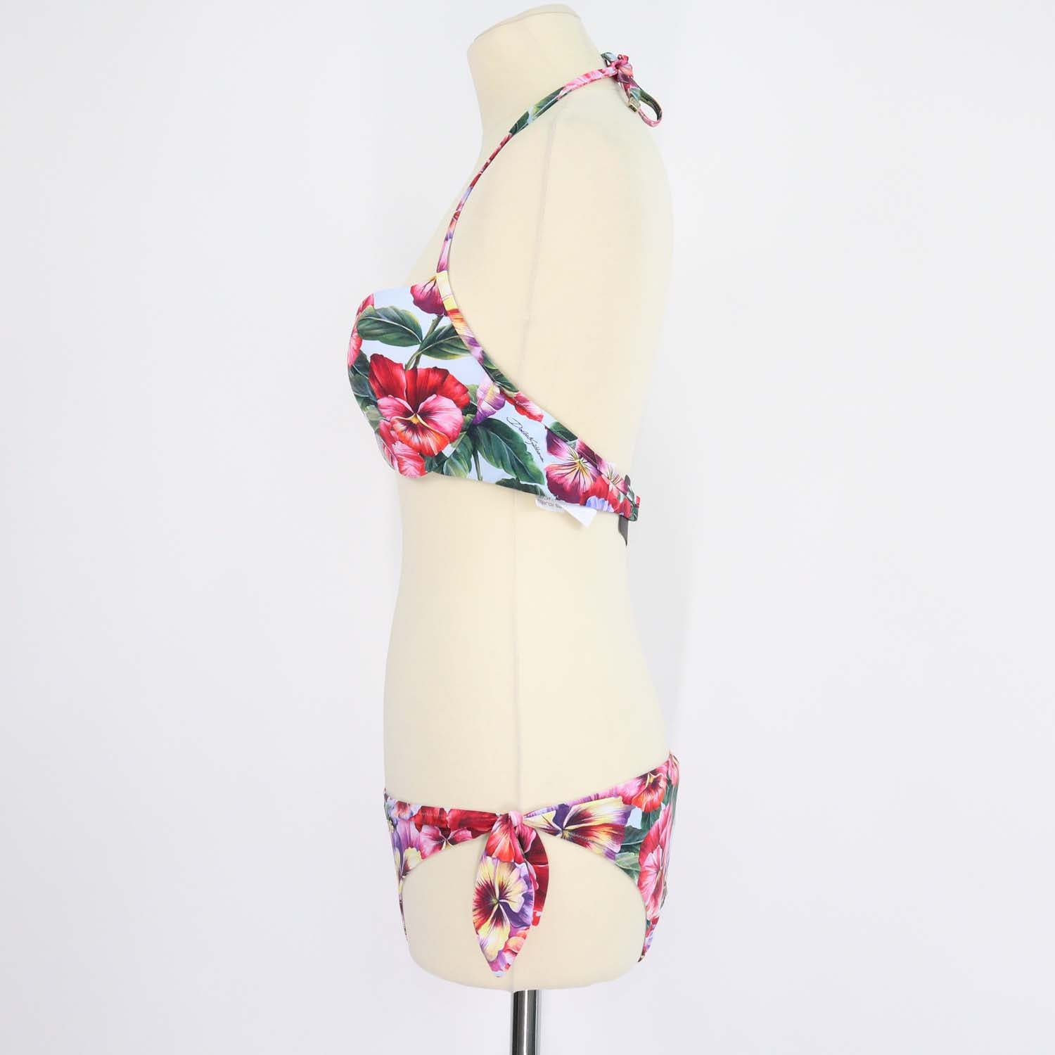 Dolce & Gabbana Multicolor Floral Print Bikini Set