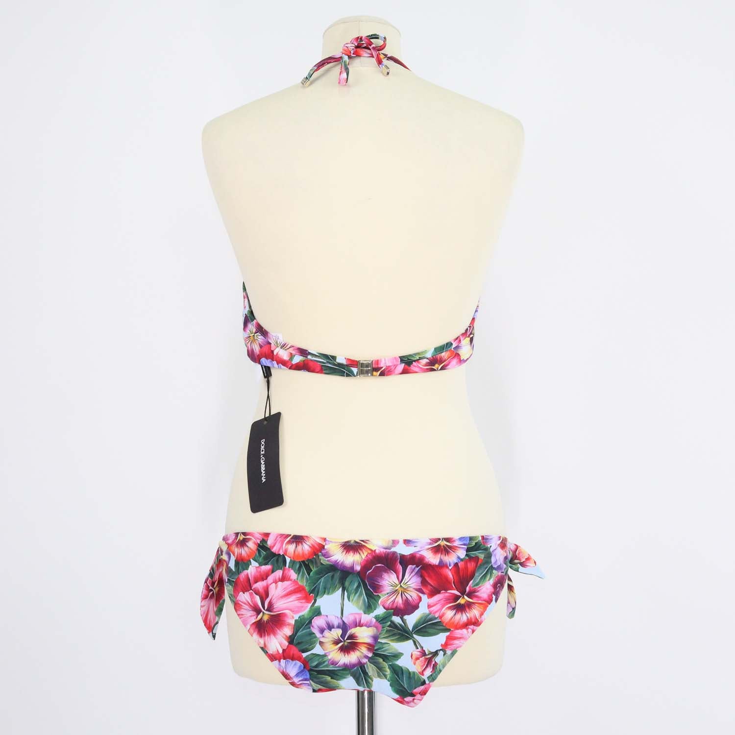 Dolce & Gabbana Multicolor Floral Print Bikini Set