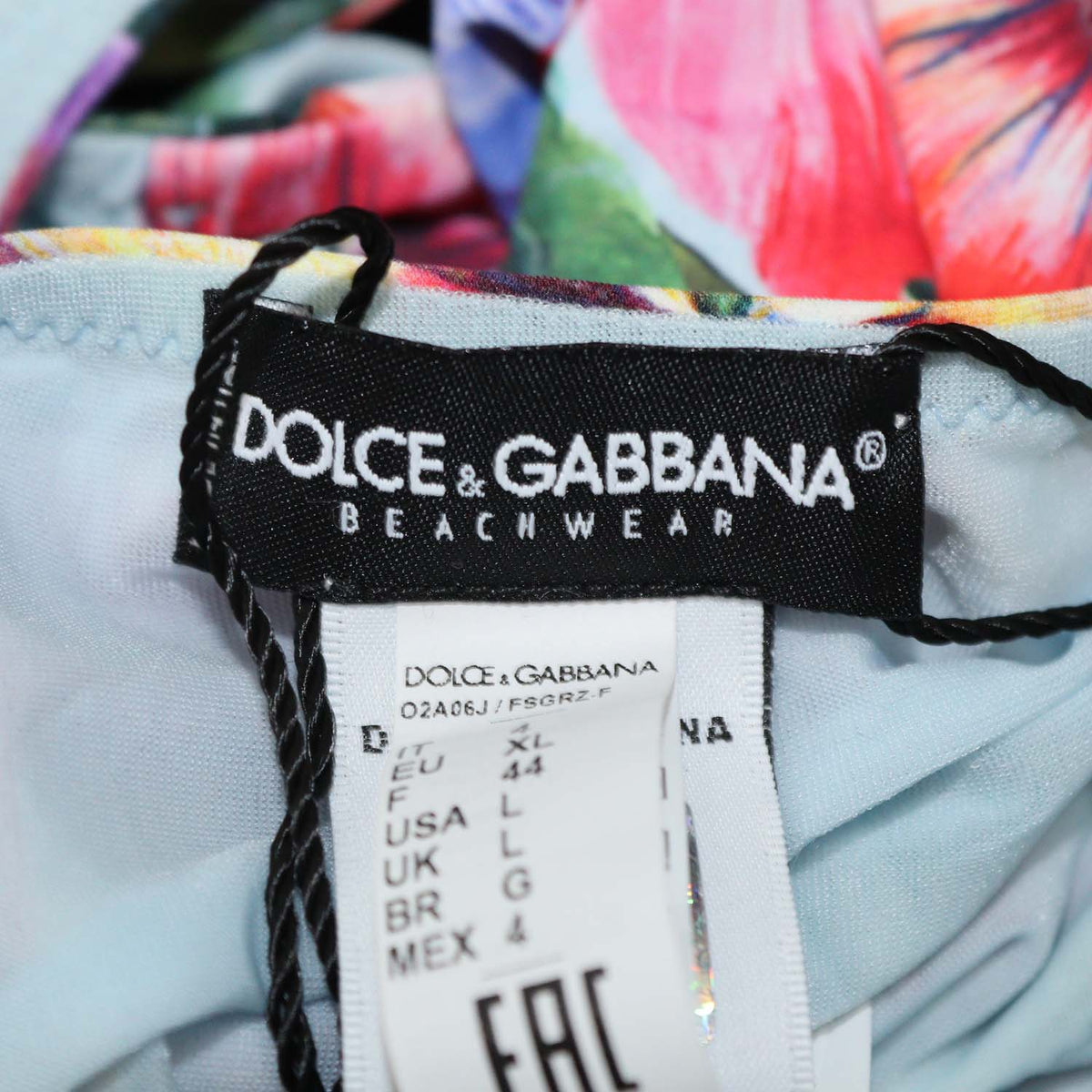 Dolce & Gabbana Multicolor Floral Print Bikini Set