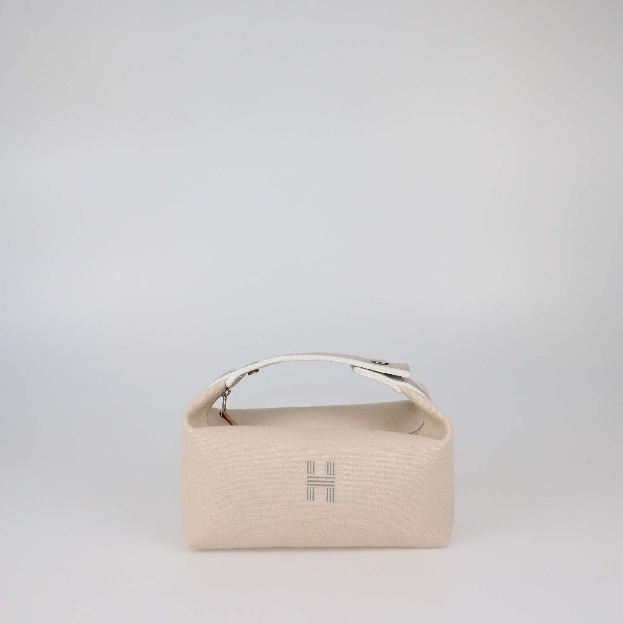 Hermes Naturel Canvas Bride a Brac PM Case