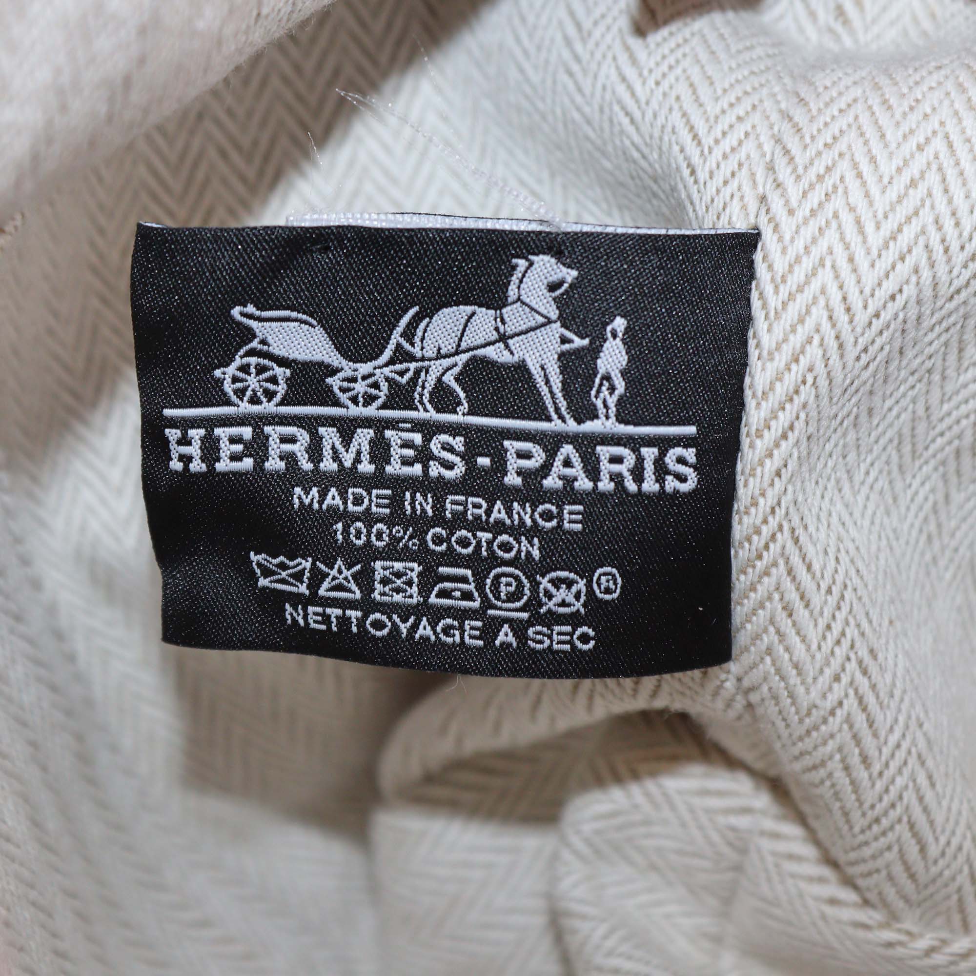 Hermes Hibiscus Canvas Bride a Brac PM Case