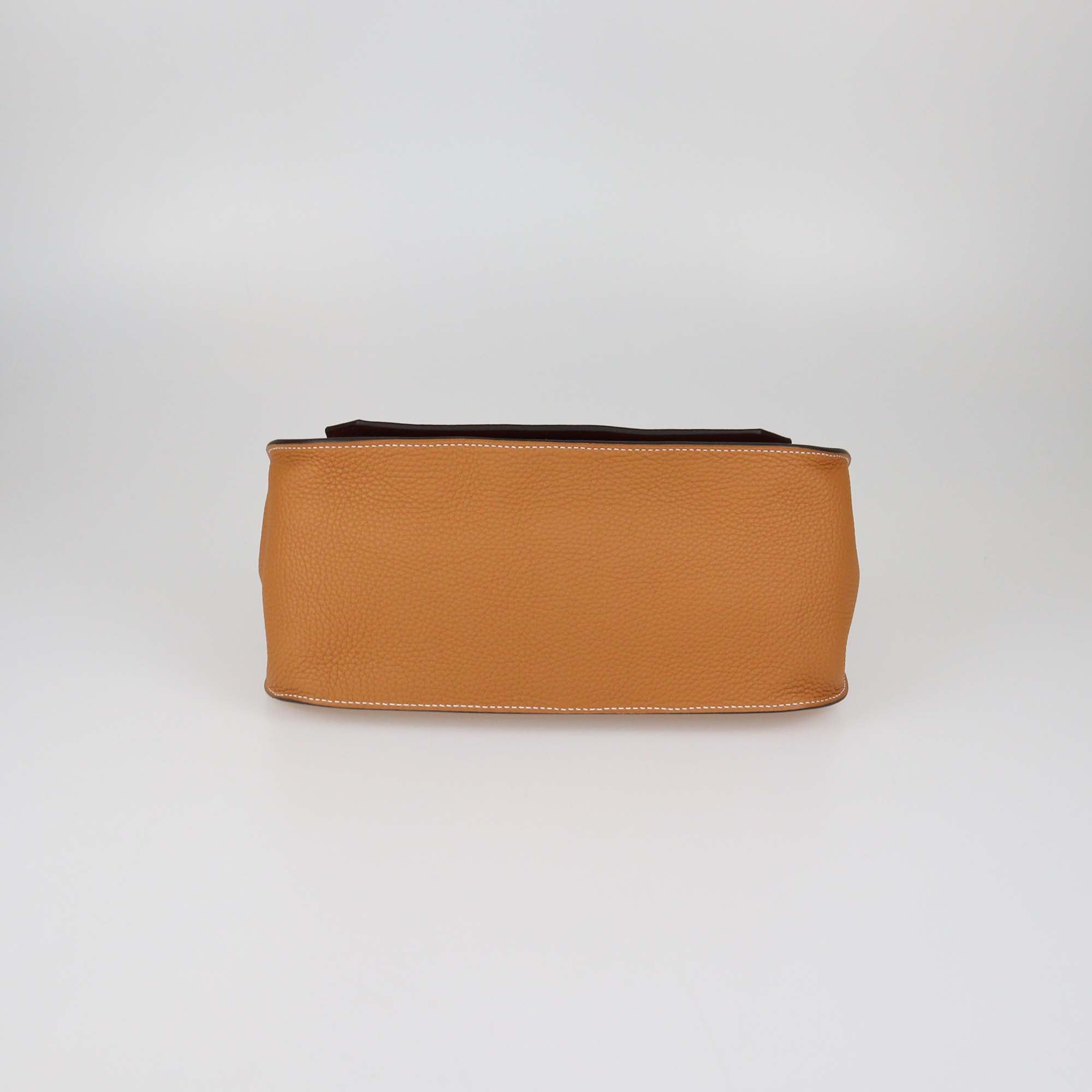 Hermes Gold Clemence Leather Jypsiere 31 Bag