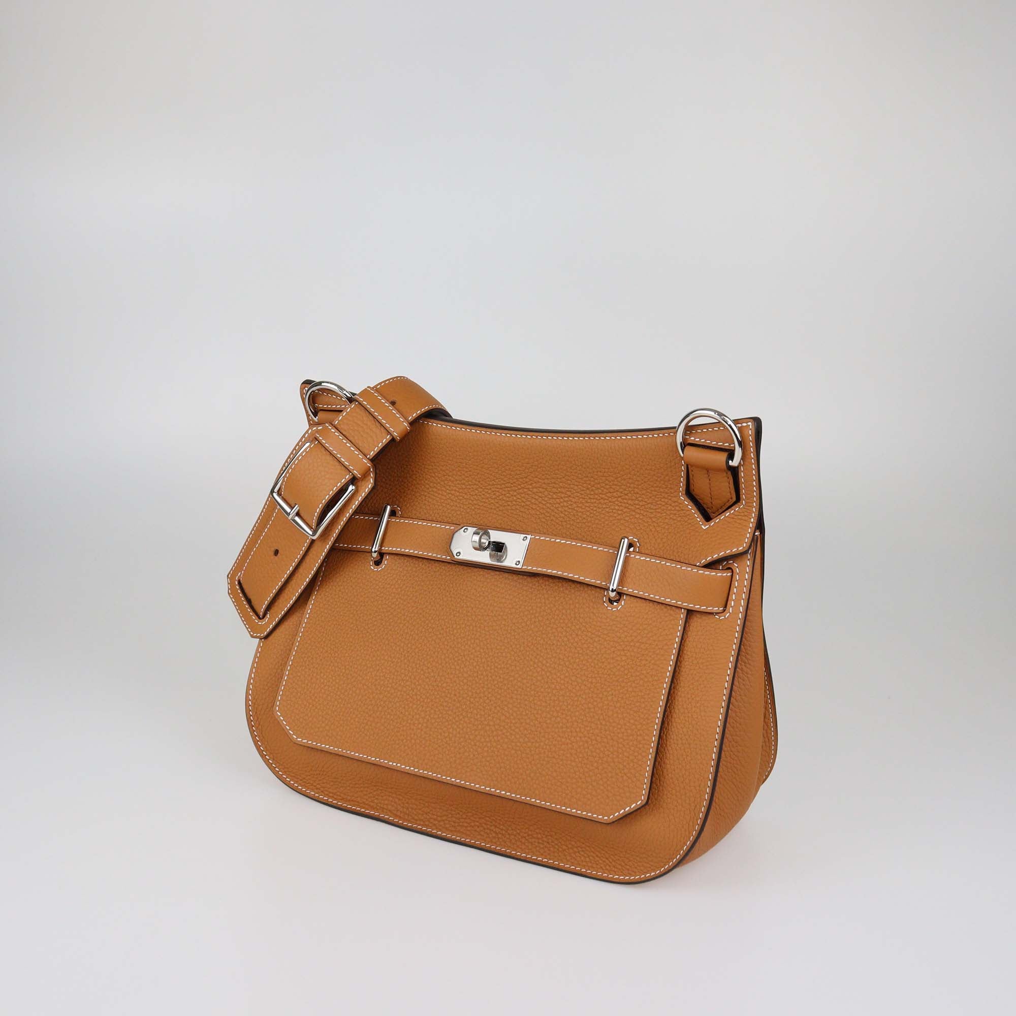 Hermes Gold Clemence Leather Jypsiere 31 Bag