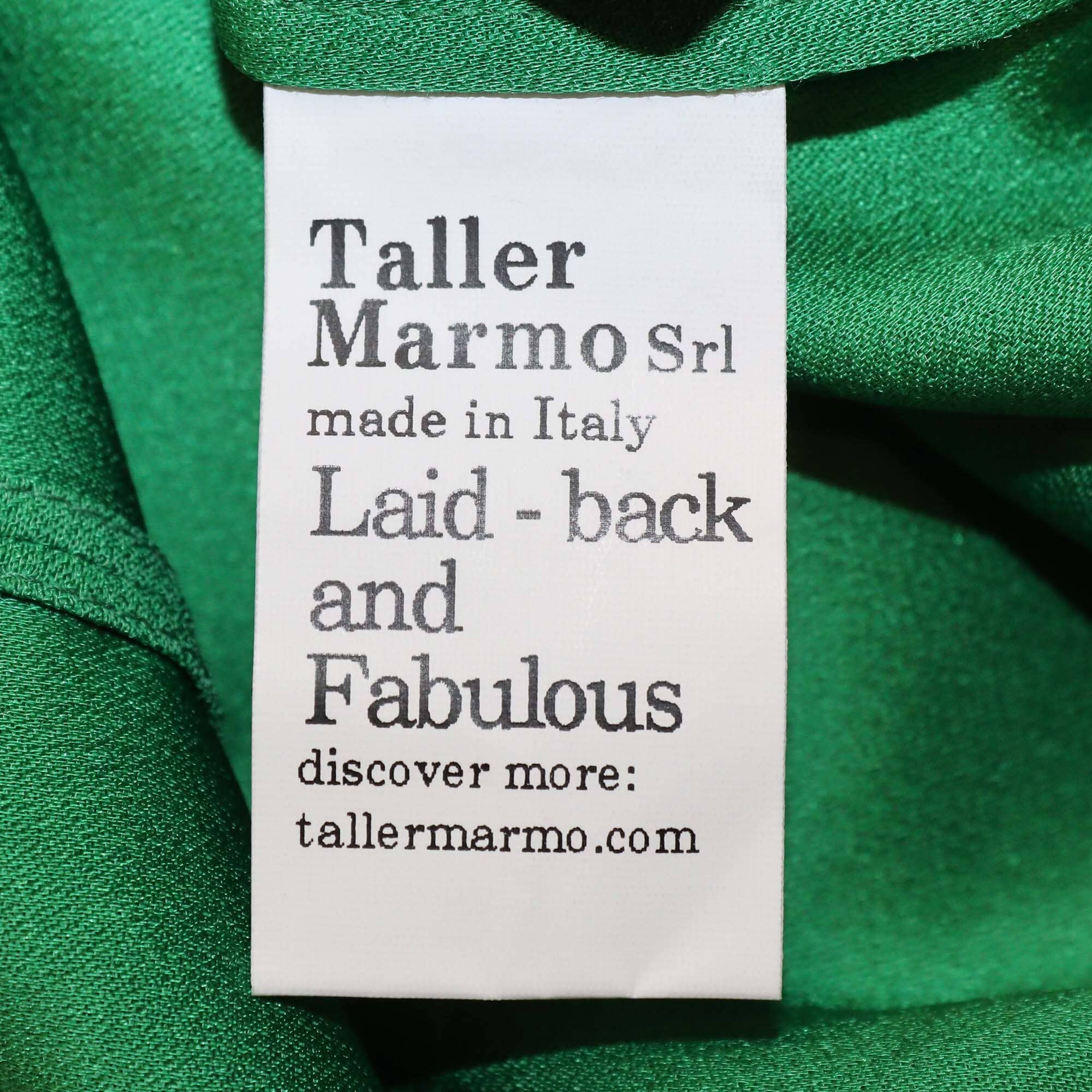 Taller Marmo Emerald Green Iman Embroidered Kaftan Womens Taller Marmo