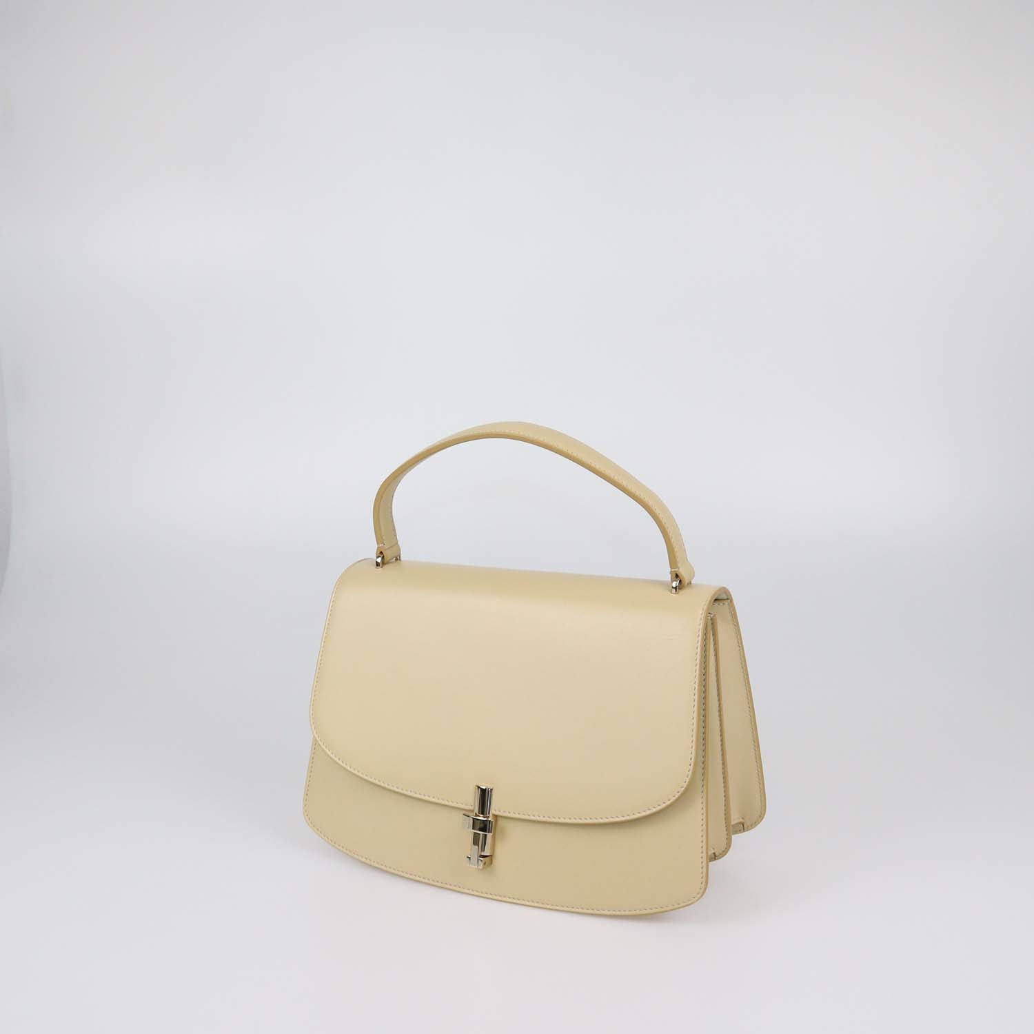 The Row Butter Leather Sofia 10.00 Top Handle Bag