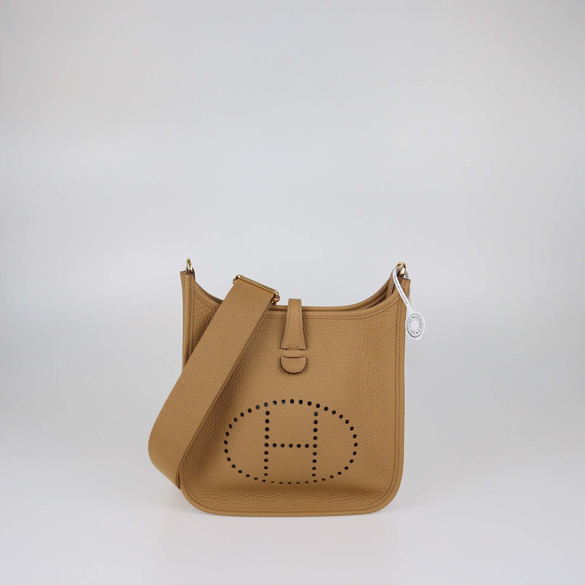 Hermes Biscuit Clemence Leather Evelyne 23 Poche III Bag