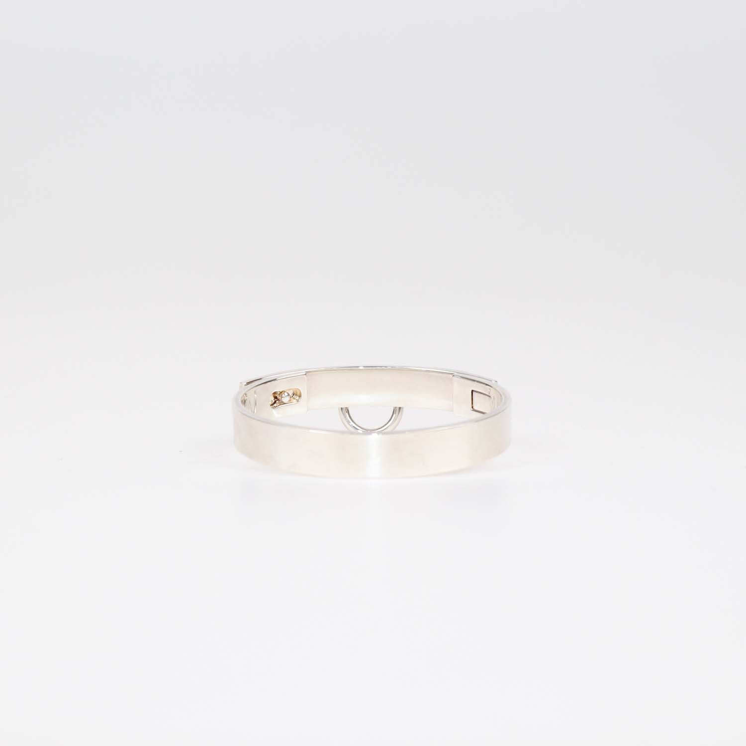 Hermes Sterling Silver Collier De Chein Bracelet Small Model