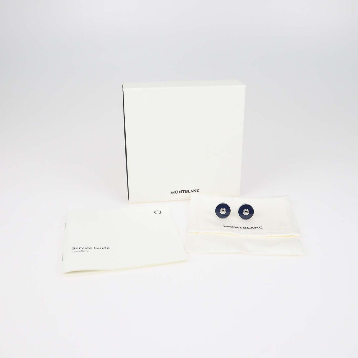 Montblanc Blue Resin Stainless Steel Pix Cufflinks