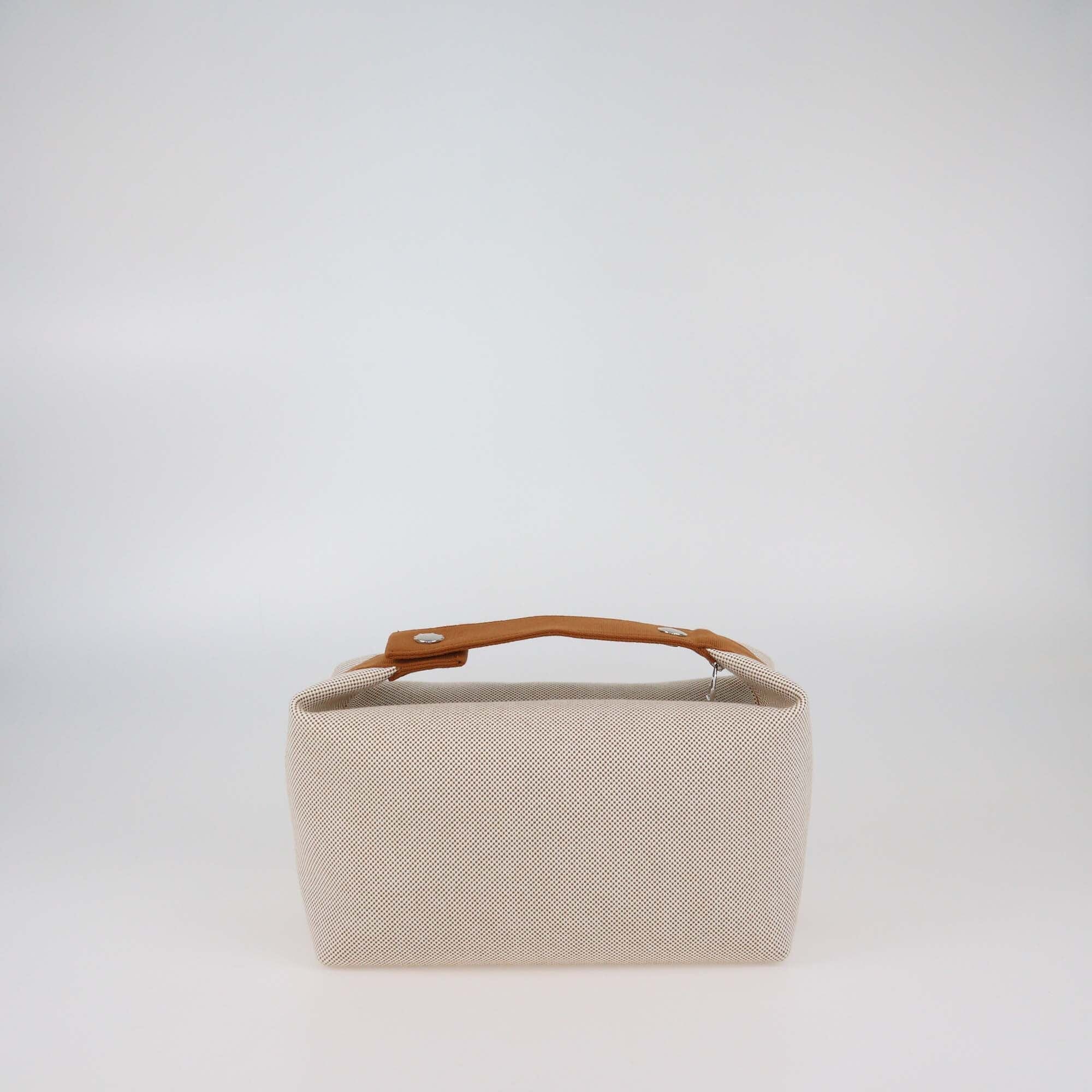 Hermes Biscuit Toile Cabriole Bride-a-Brac Large Case Womens Hermes