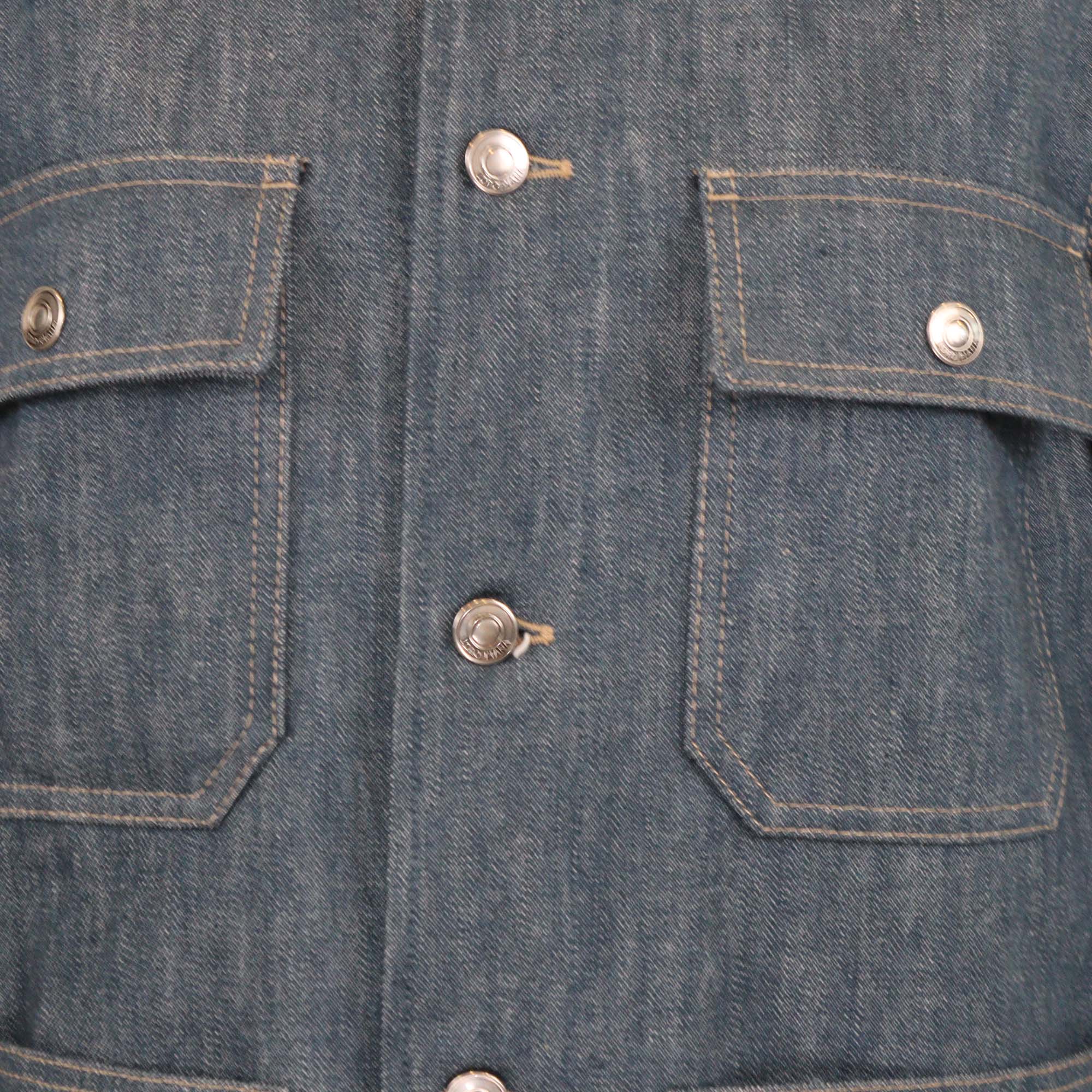 Loro Piana Blue Denim Dean Corduroy-Trimmed Four Pocket Jacket