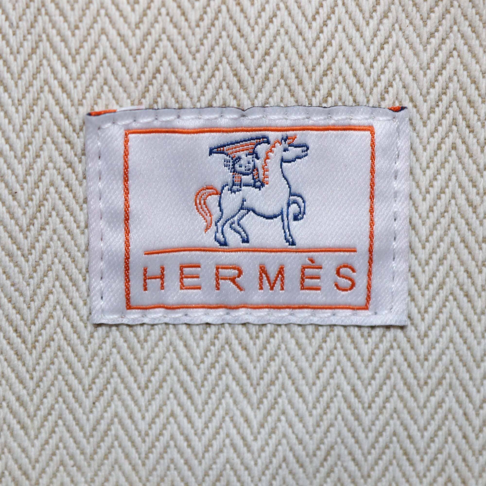 Hermes Biscuit Toile Cabriole Bride-a-Brac Large Case Womens Hermes
