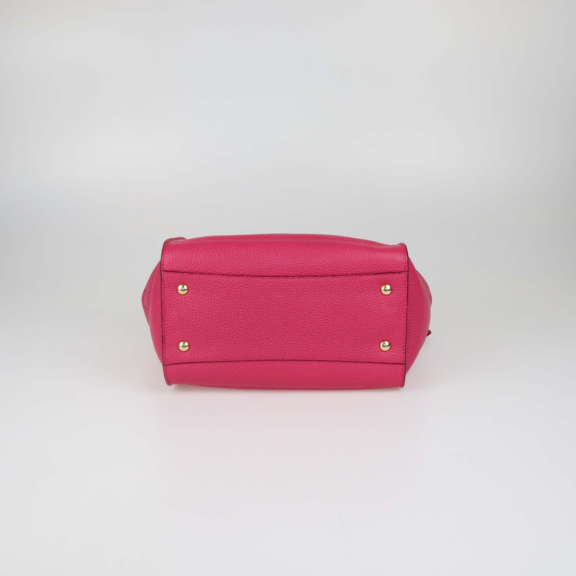 Salvatore Ferragamo Fuchsia Leather Amy Tote