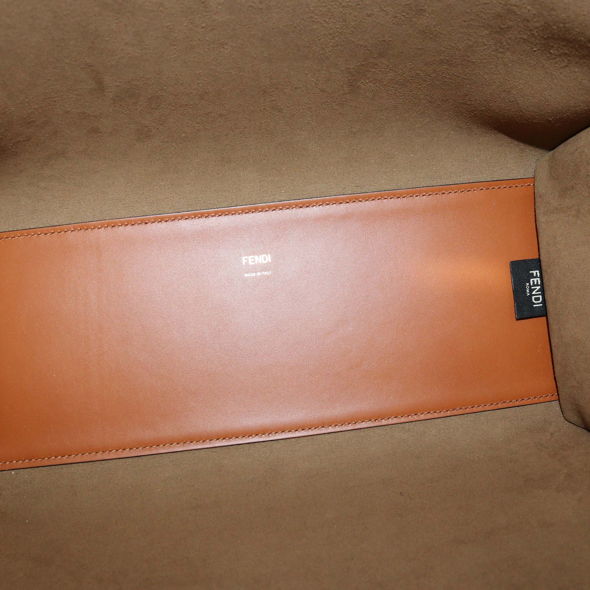 Fendi Brown Leather Medium Sunshine Tote