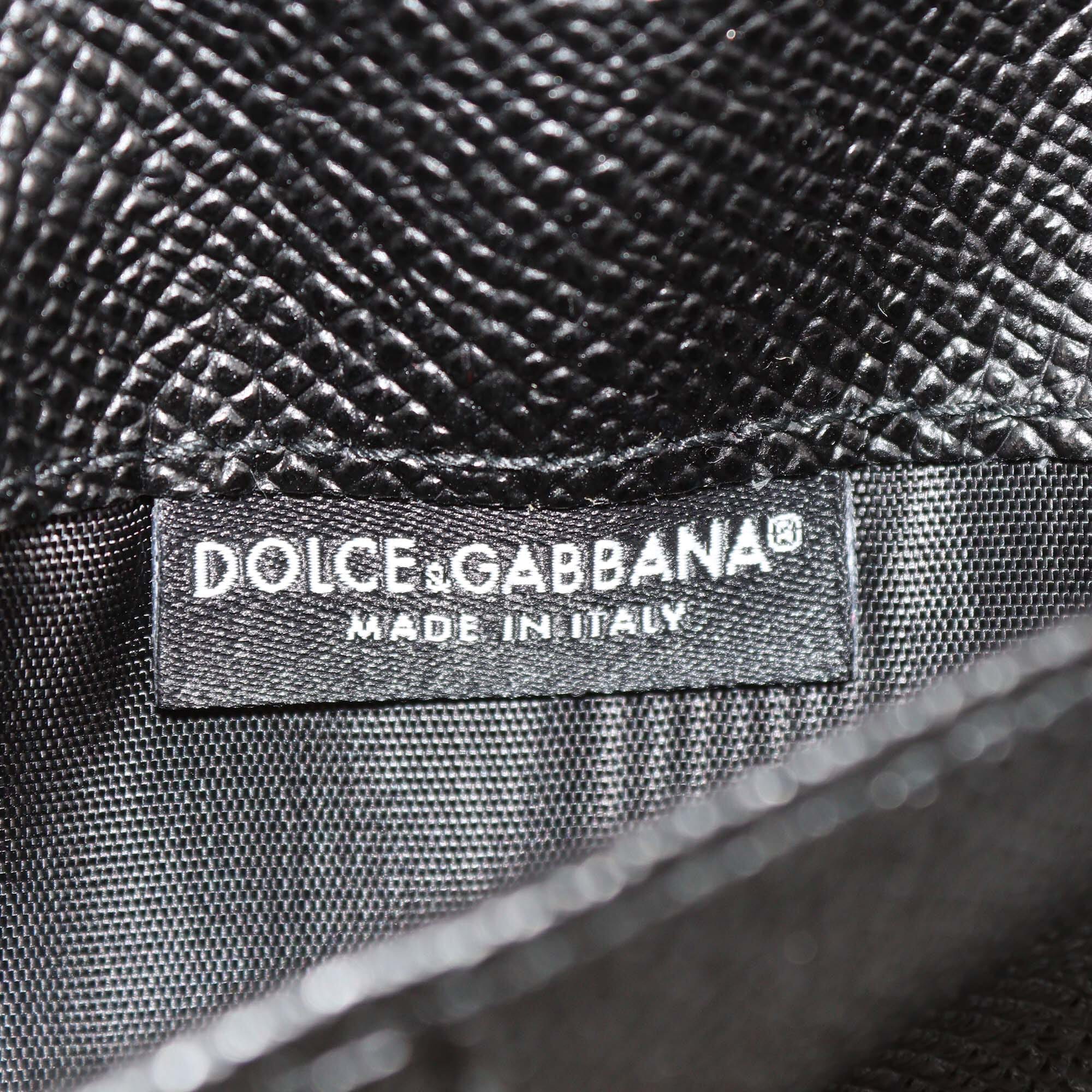 Dolce & Gabbana Brown Leopard Print Coated Canvas Trifold Wallet On Chain Womens Dolce & Gabbana