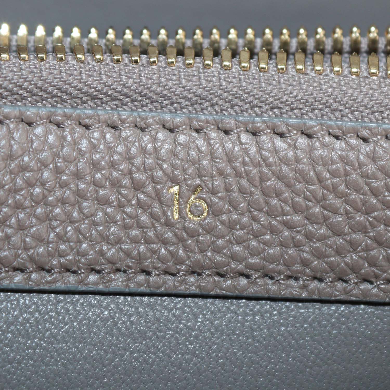 Celine Beige Leather Medium 16 Top Handle Bag