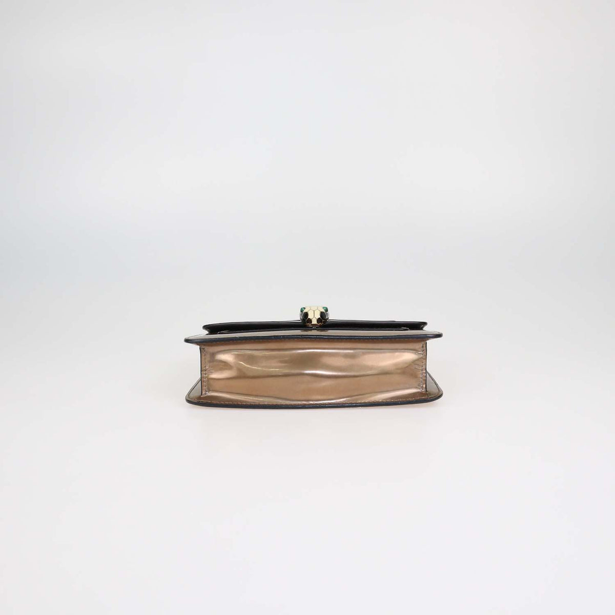 Bvlgari Bronze Patent Leather Serpenti Forever Shoulder Bag