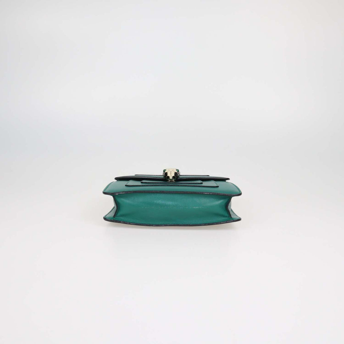 Bvlgari Green Leather Serpenti Forever Crossbody Bag