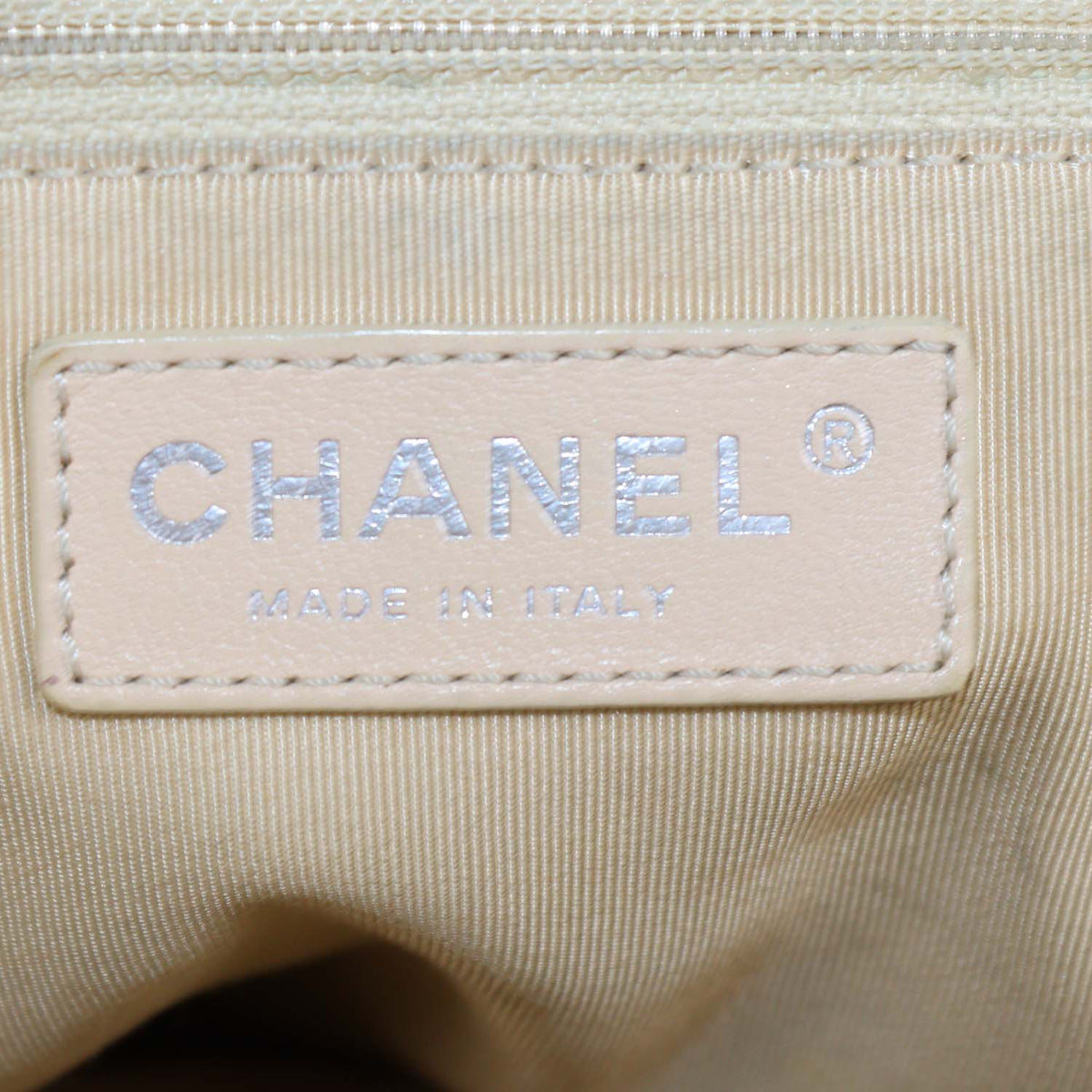 Chanel Cream Leather Executive Cerf Shopper Tote