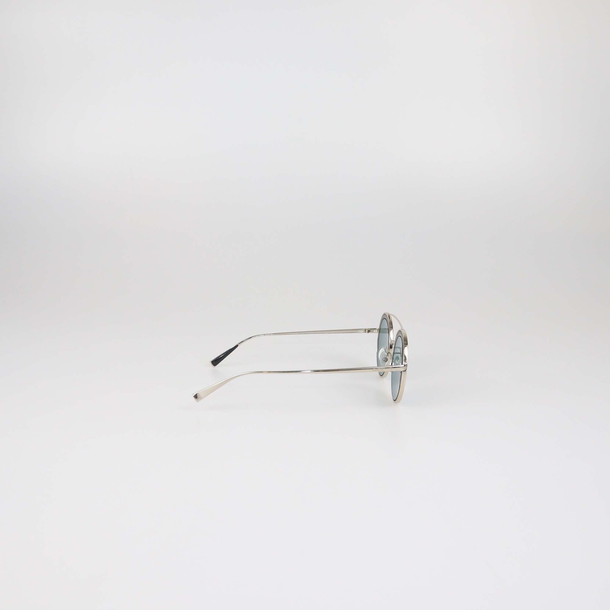 Max Mara Silver/Black MM Aileen Round Sunglasses