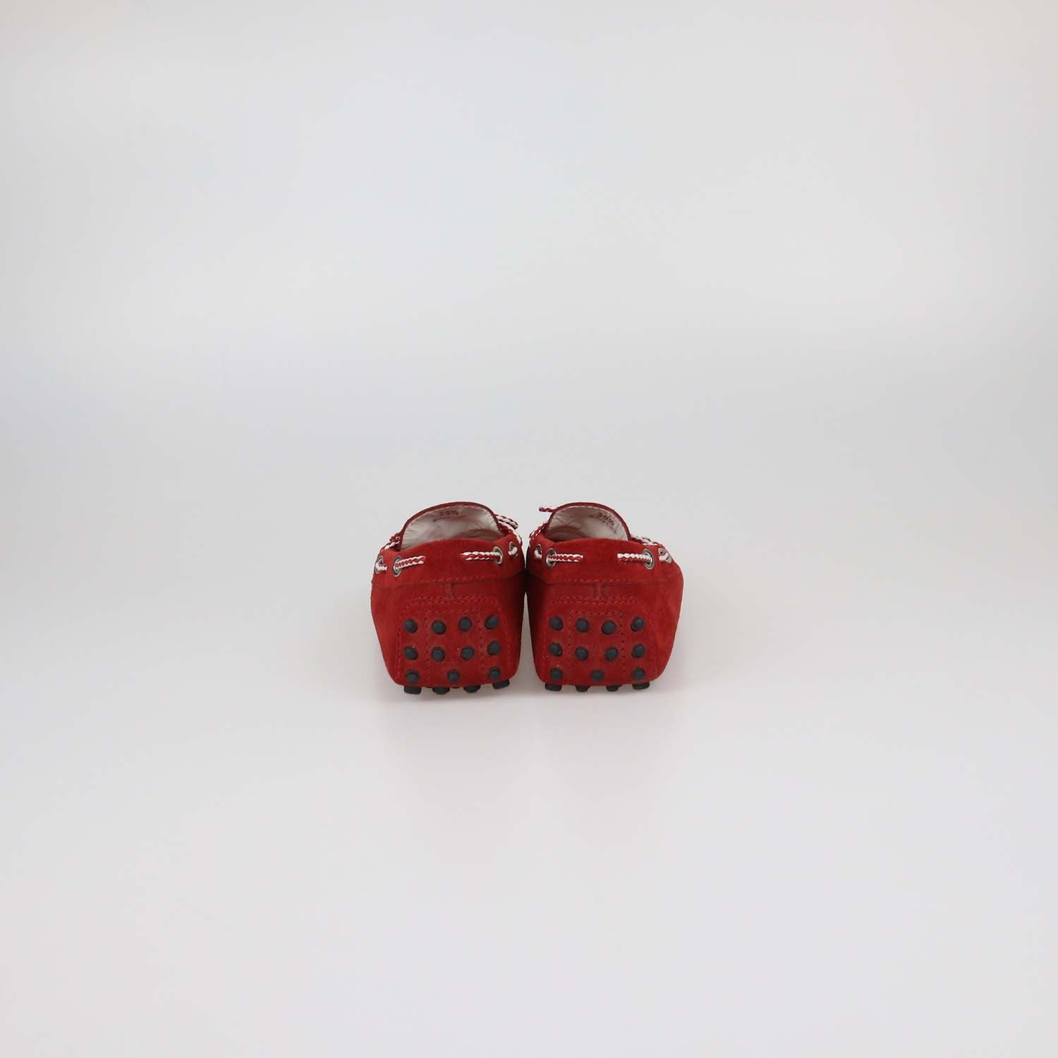 Tod's Red Suede Gommino Loafers