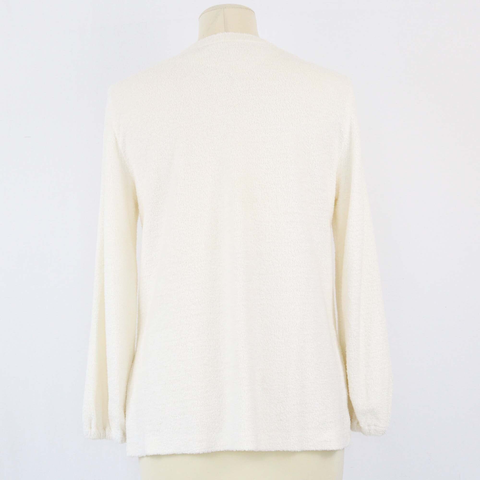 Loro Piana Off White Terry Blouse Womens Loro Piana