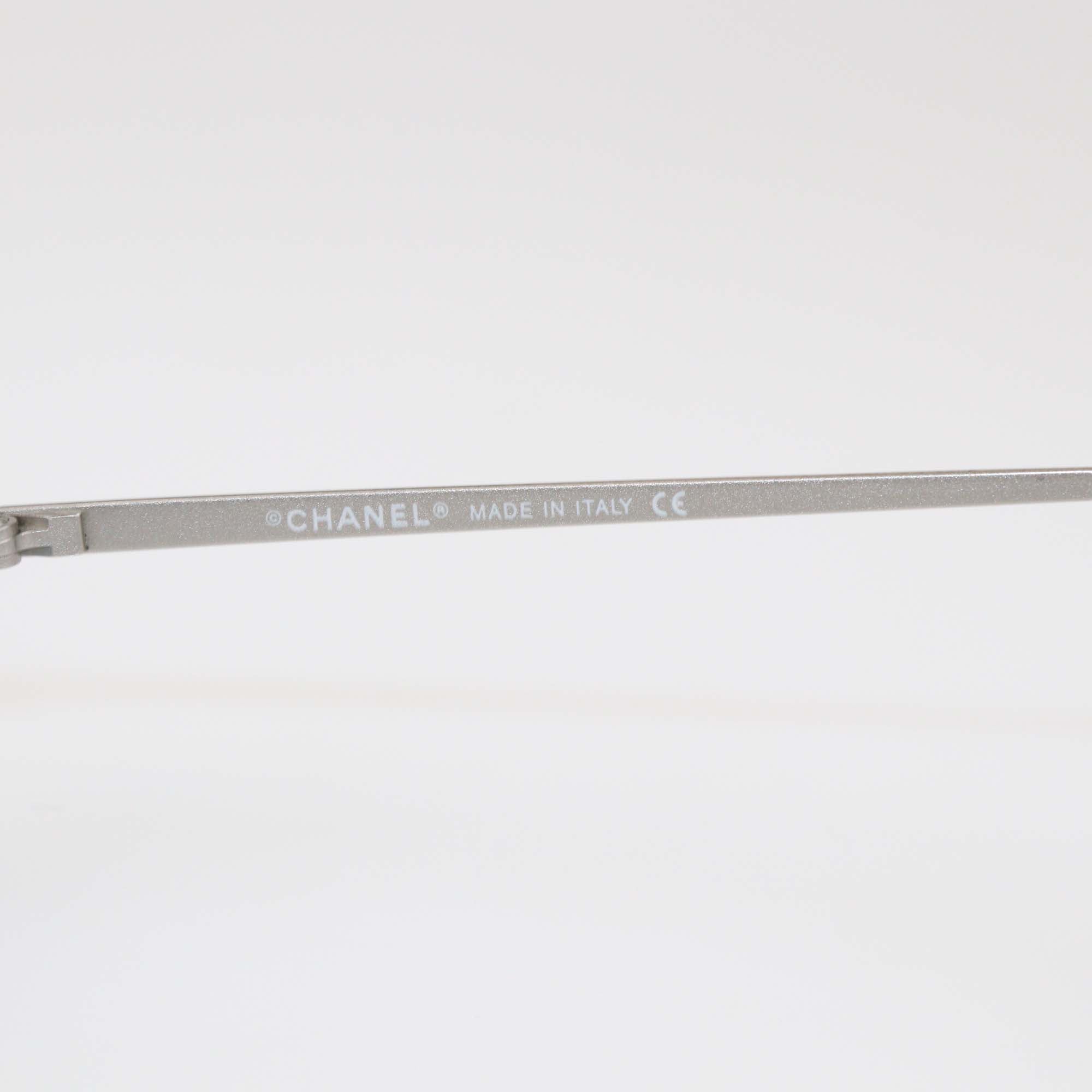 Chanel Blue Rimless Sunglasses