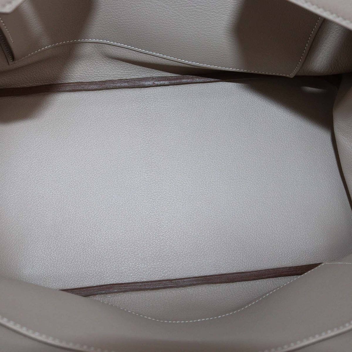 Hermes Etoupe, Argile, Rose Jaipur Clemence and Swift Leather Brushed Palladium Birkin 35 Bag