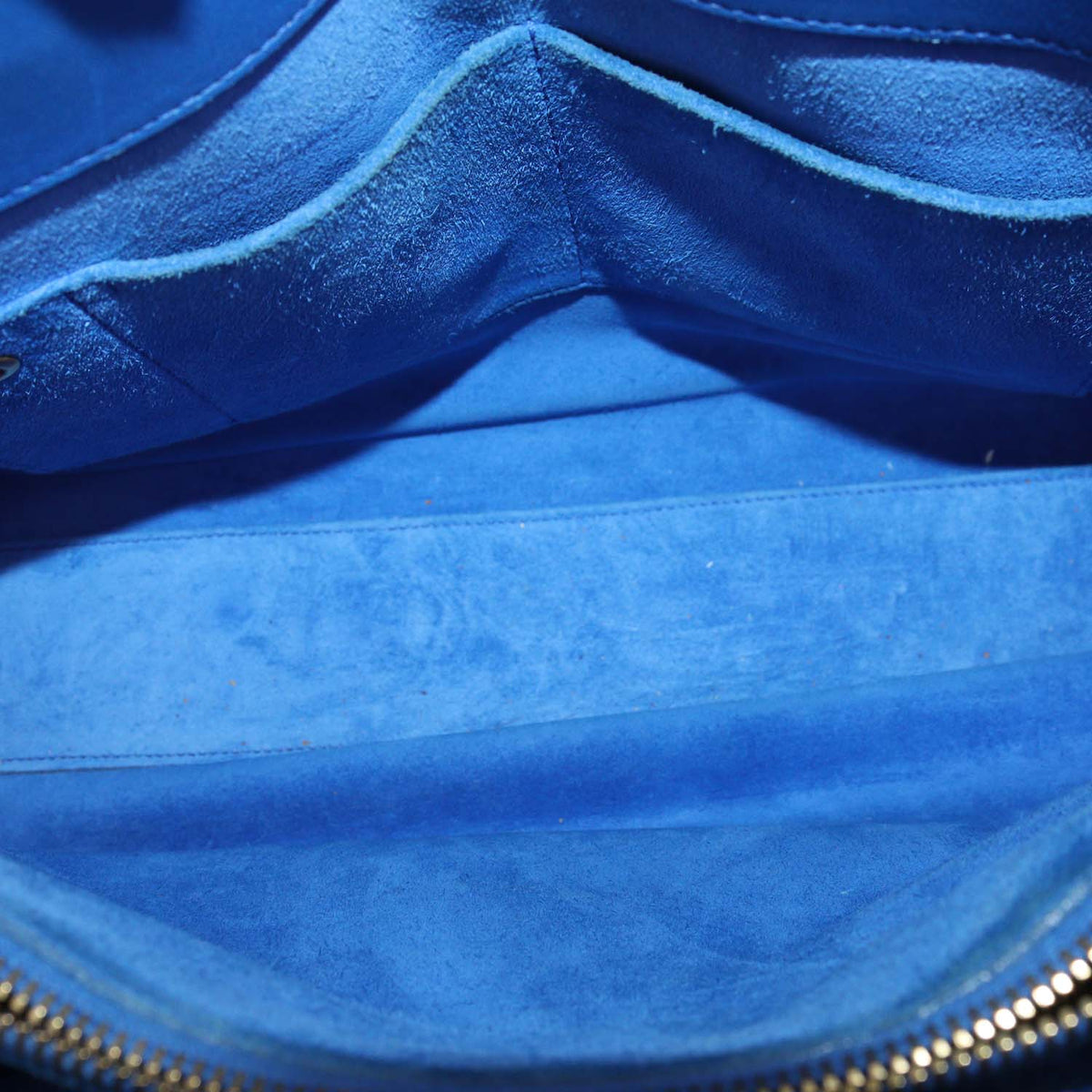 Saint Laurent Blue Small Leather Sac De Jour Tote