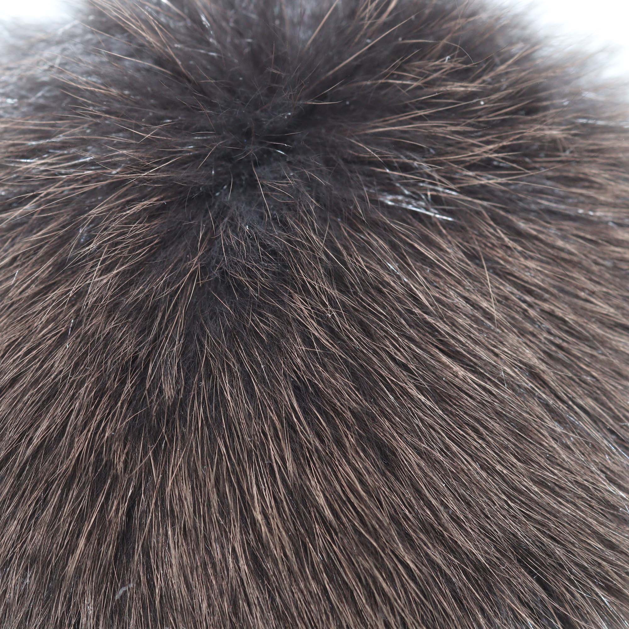 Fendi Brown/Pink Fur Pom Pom Bag Charm