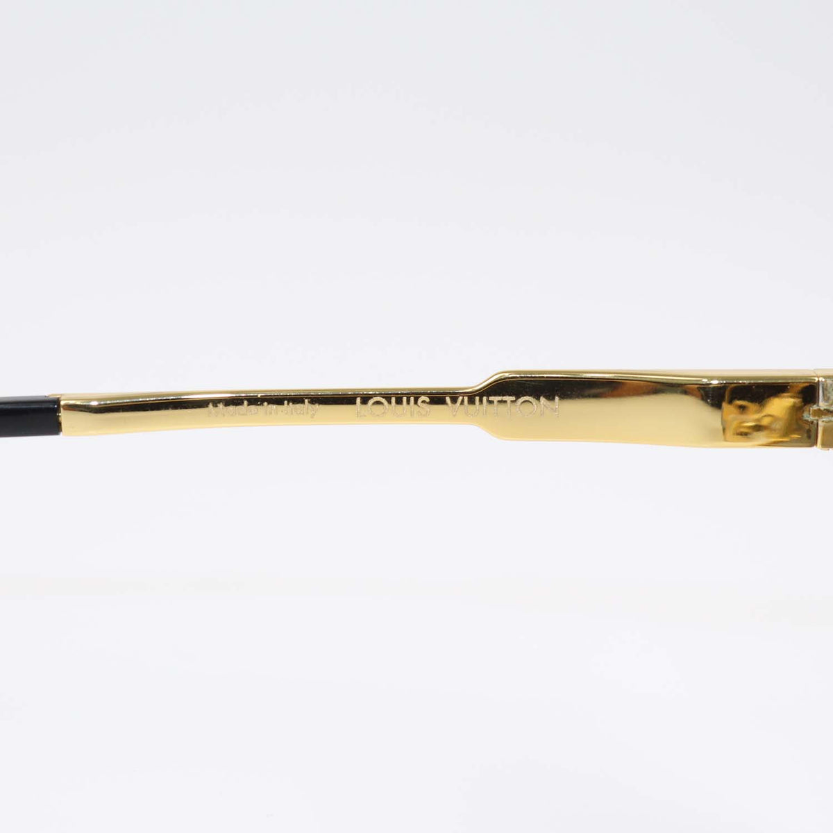 Louis Vuitton Gold, Black Cyclone Metal Sunglasses