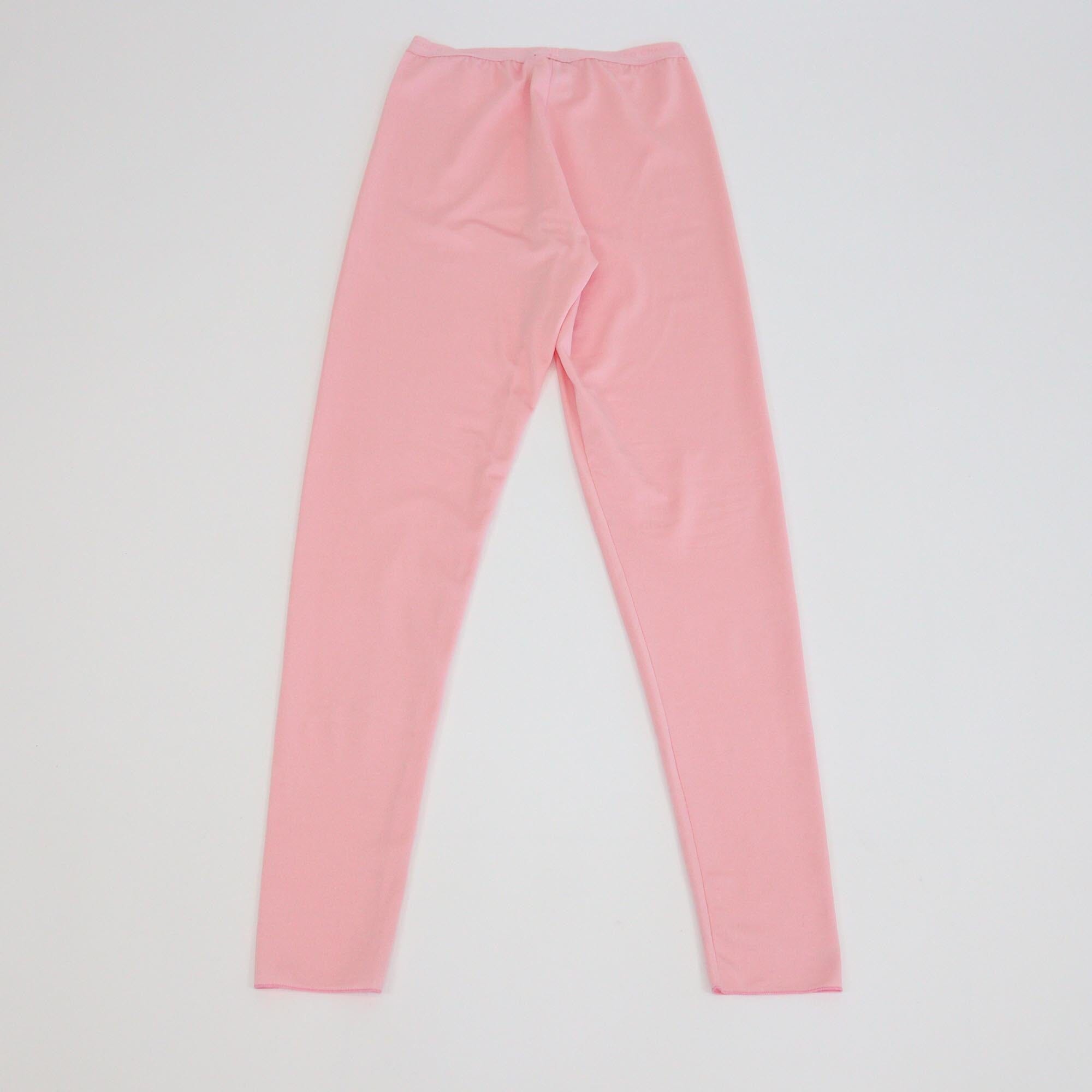 Chanel Pink Polyamide CC Crystals Waist Band Skinny Leggings Womens Chanel
