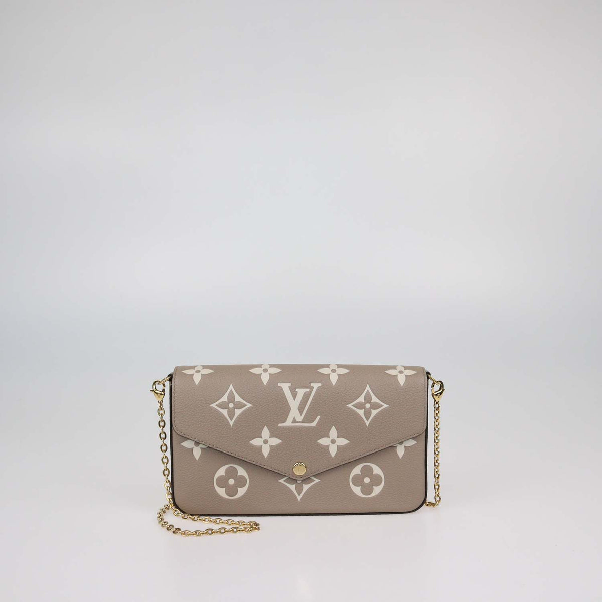 Louis Vuitton Beige Monogram Empreinte Leather Felicie Pochette Bag