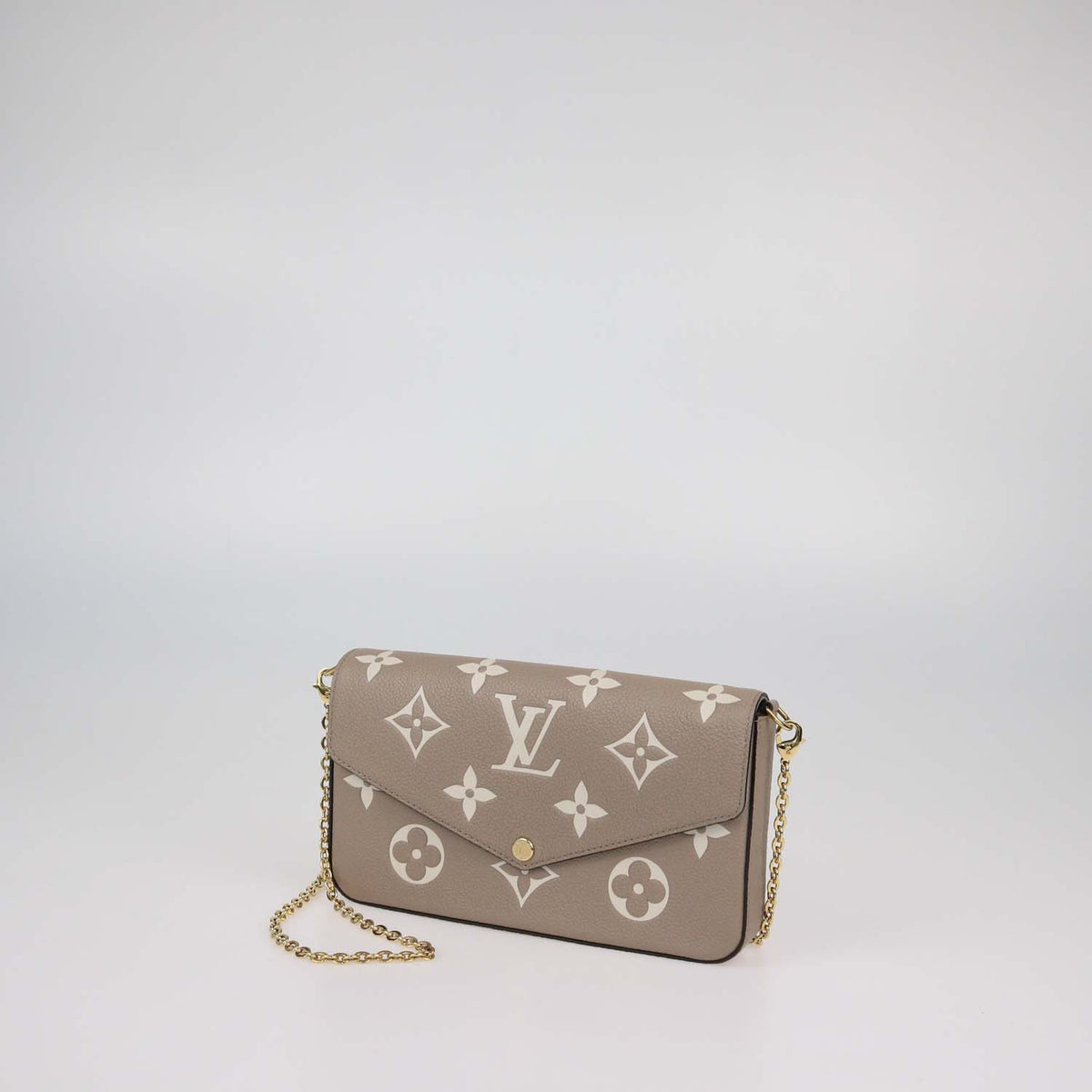 Louis Vuitton Beige Monogram Empreinte Leather Felicie Pochette Bag