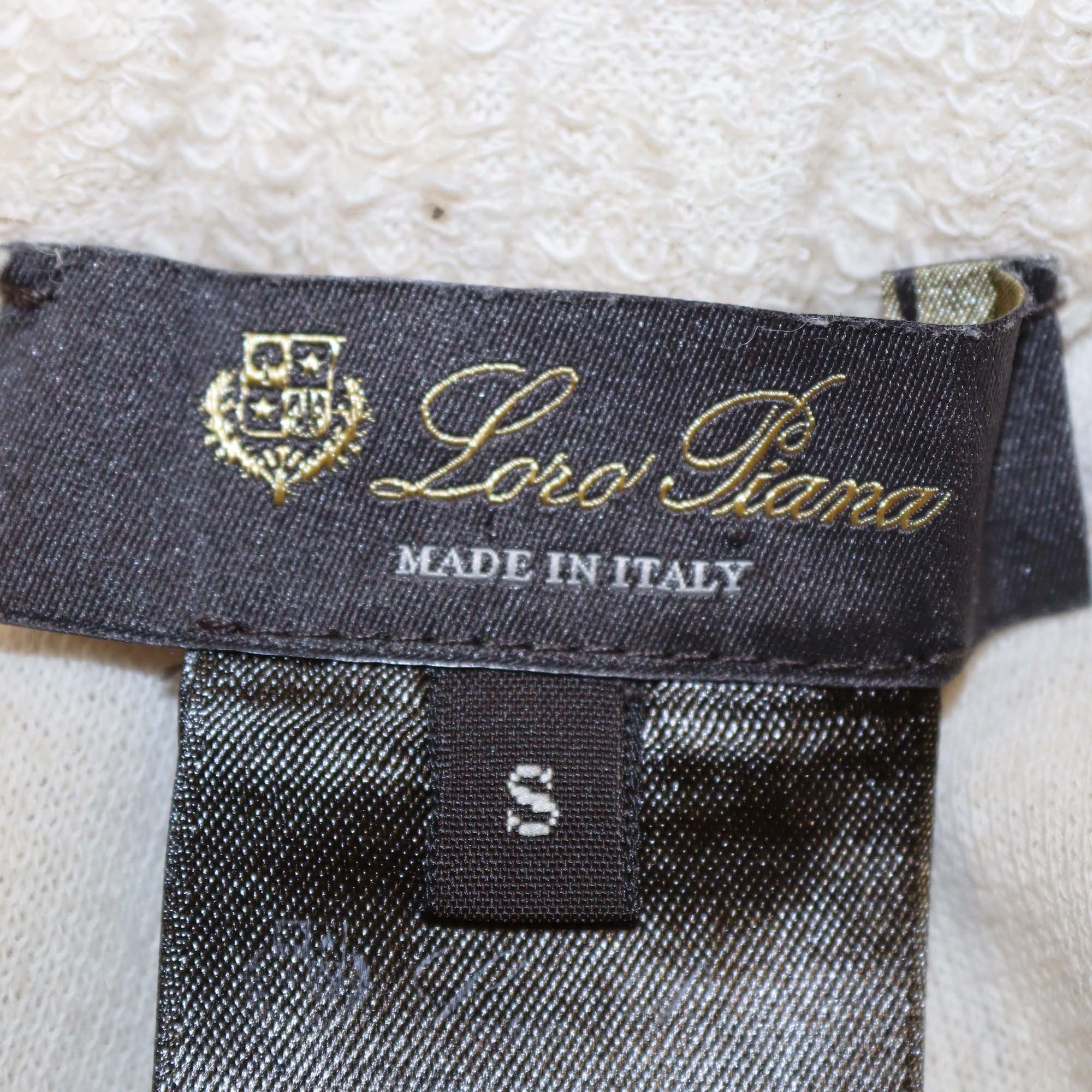 Loro Piana Beige Cotton Blended Tacna Long Sleeve Sweatshirt & Pants