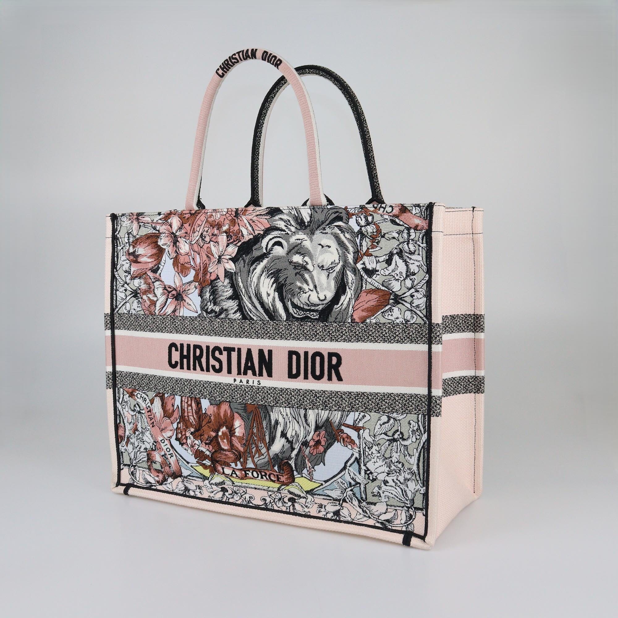 Christian Dior Multicolor Embroidered Large La Force Book Tote Womens Christian Dior