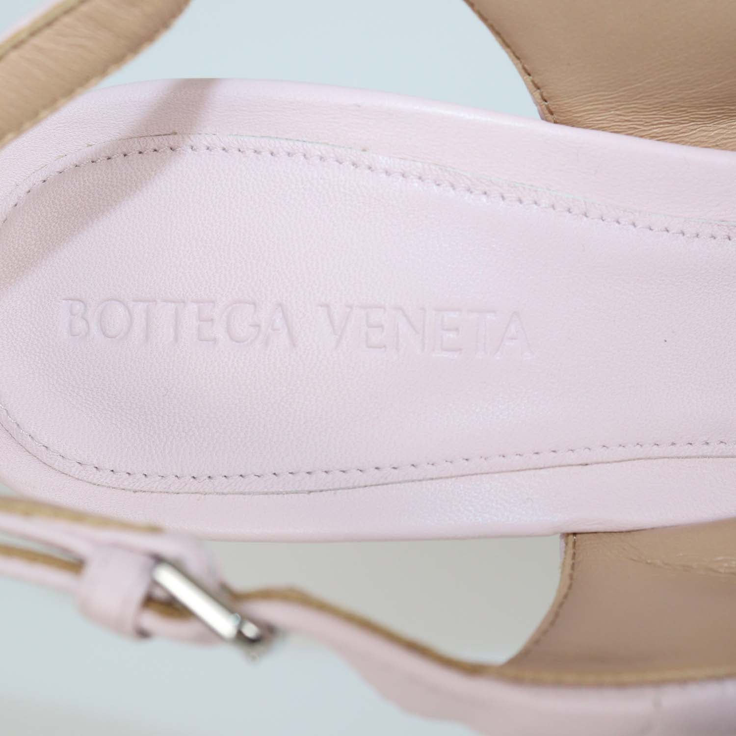 Bottega Veneta Pink Quilted Padded Leather Slingback Sandals