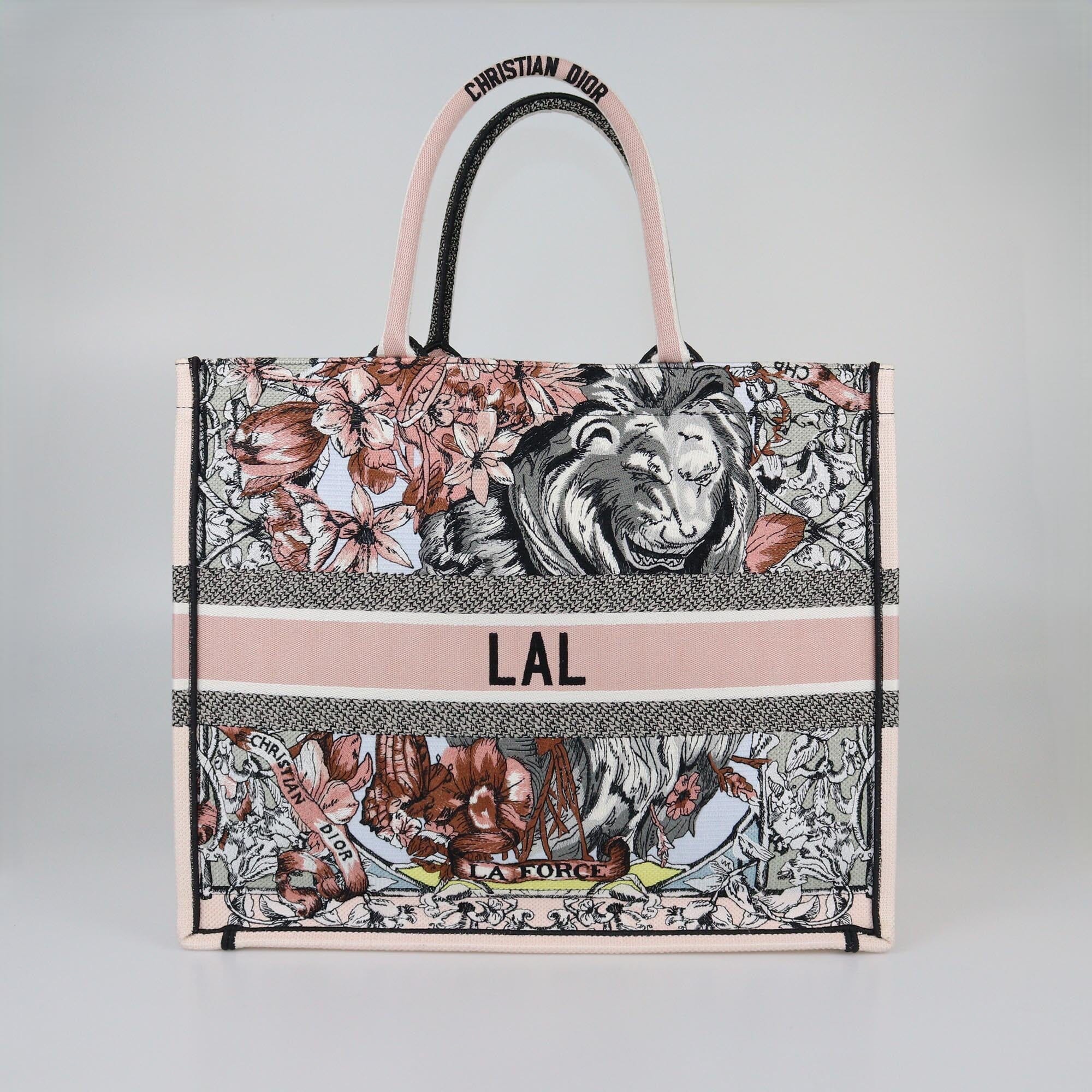 Christian Dior Multicolor Embroidered Large La Force Book Tote Womens Christian Dior