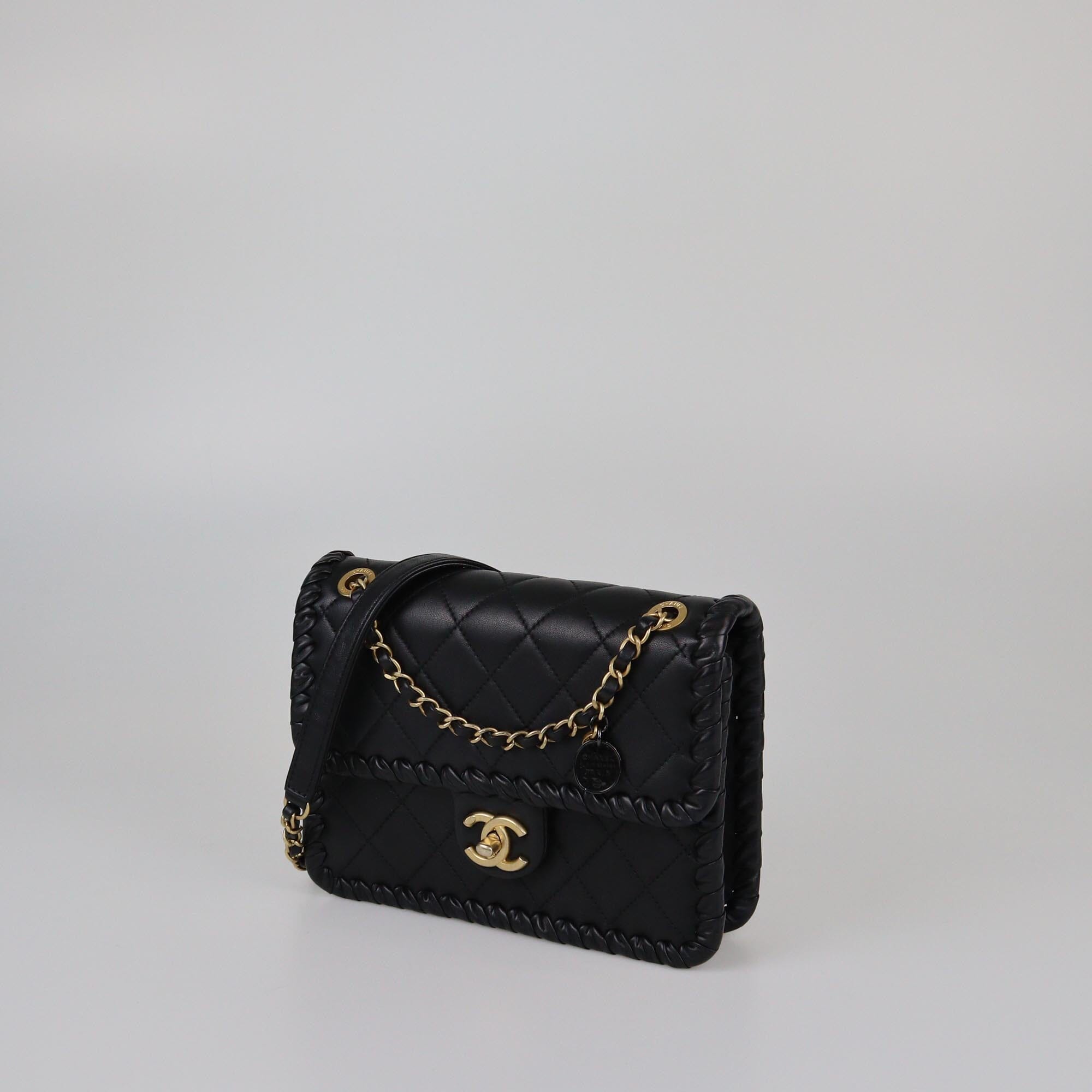 Chanel Black Quilted My Own Frame Flap Bag Womens Chanel