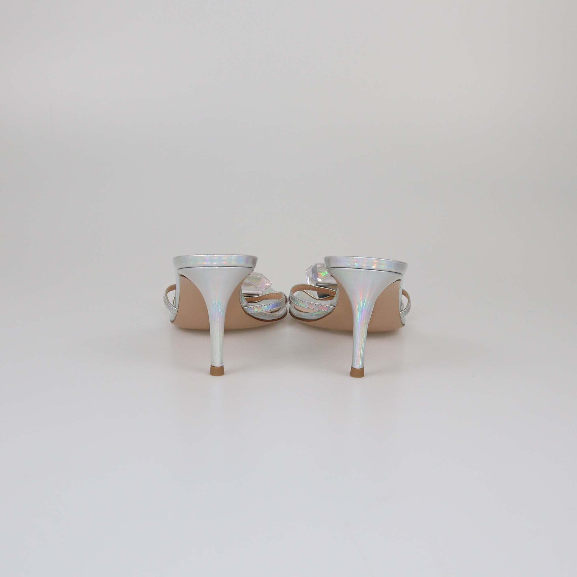 Gianvito Rossi Silver Jaipur Sandals Womens Gianvito Rossi